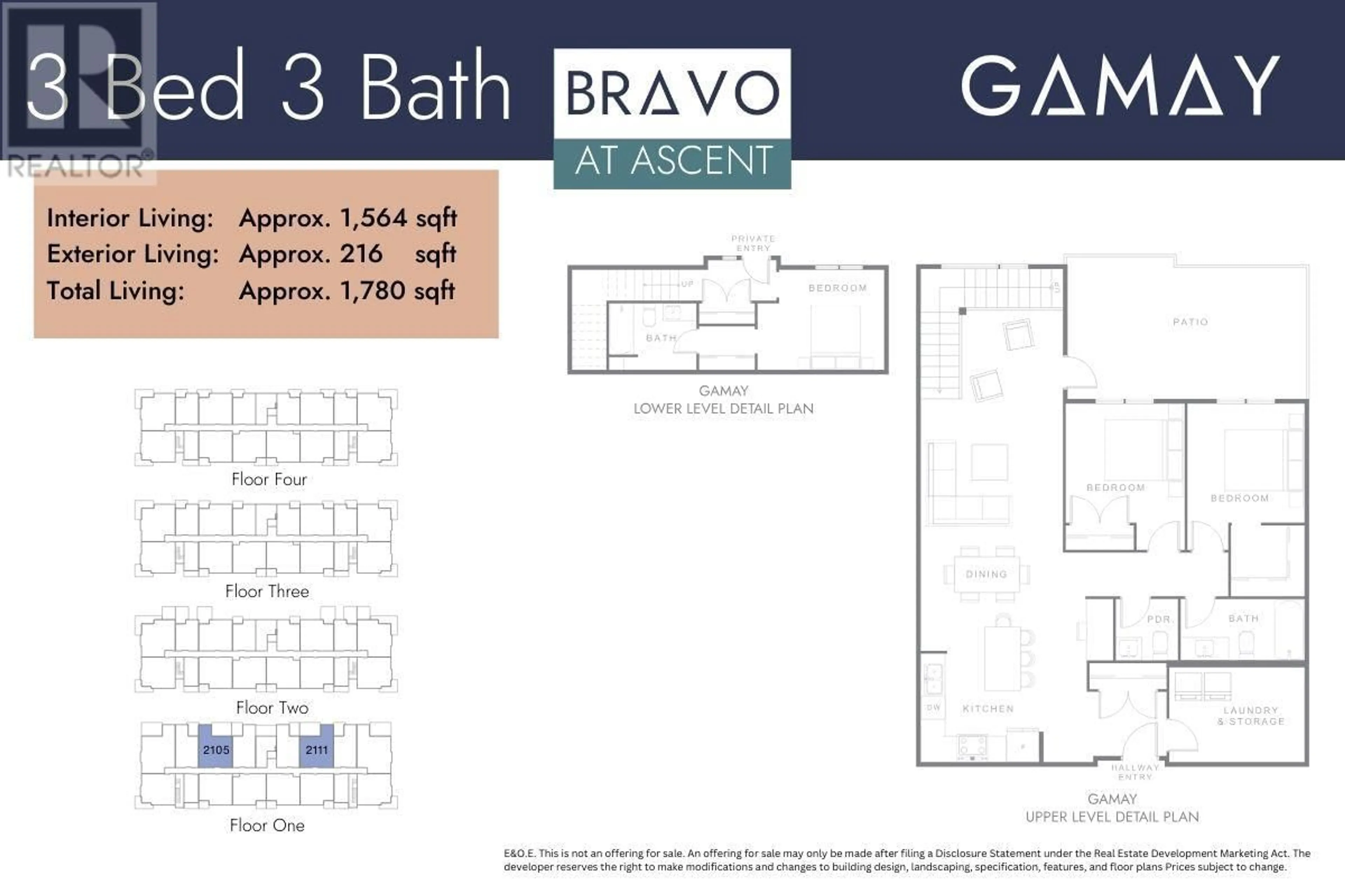 Floor plan for 105 - 1111 FROST ROAD, Kelowna British Columbia V1W0G8