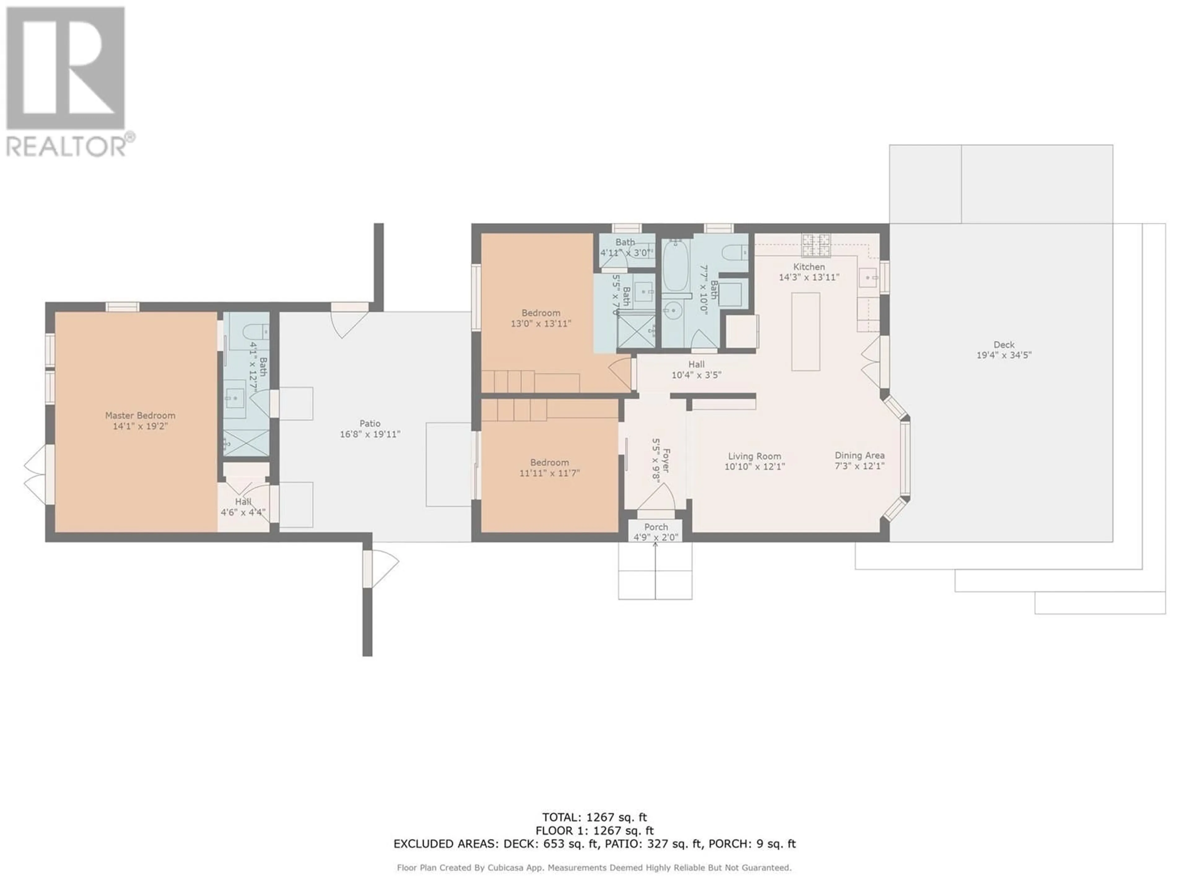 Floor plan for 832 MANHATTAN DRIVE, Kelowna British Columbia V1Y1H5