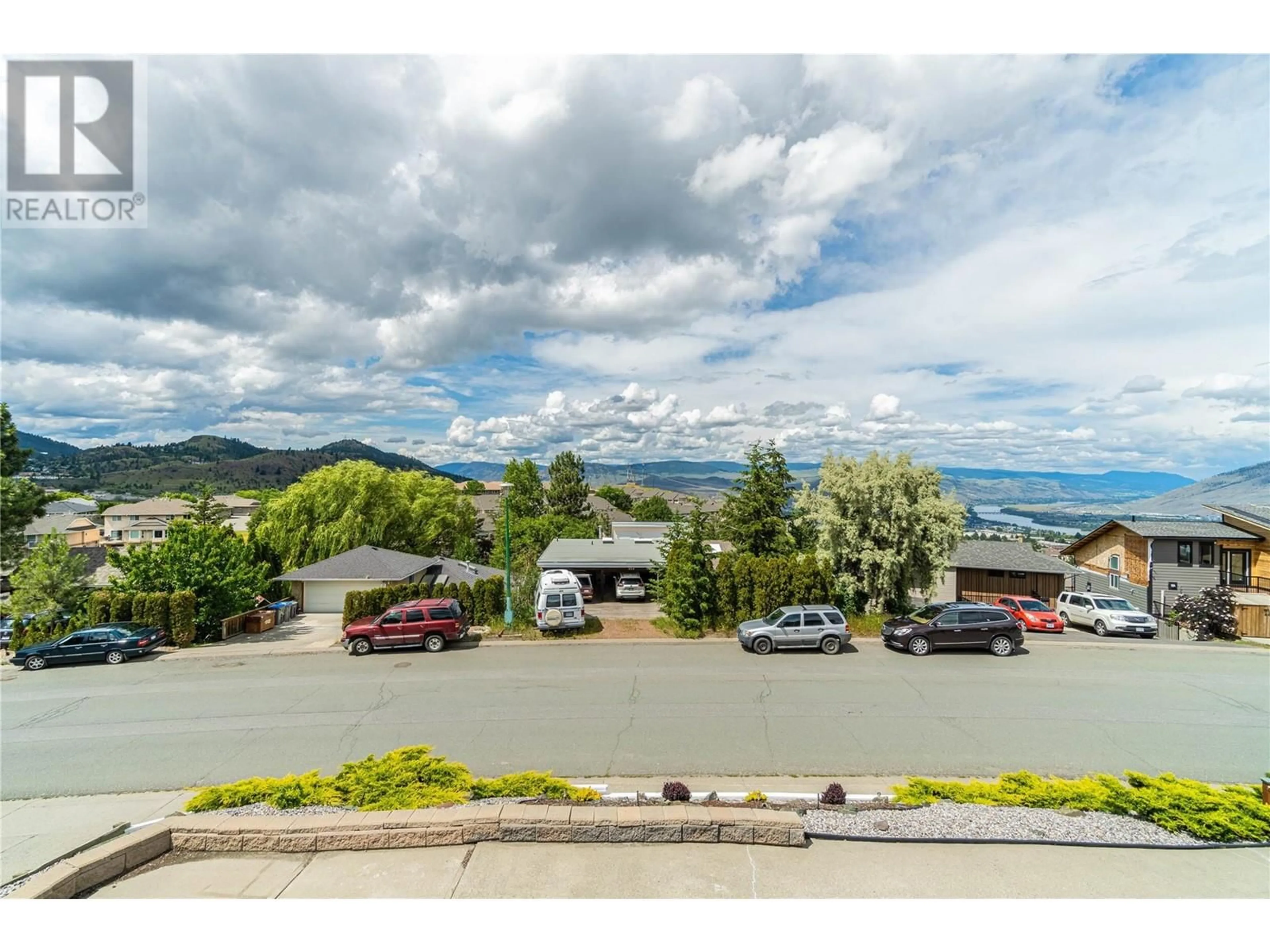 A pic from outside/outdoor area/front of a property/back of a property/a pic from drone, mountain view for 457 GLENEAGLES DRIVE, Kamloops British Columbia V2E1Y4