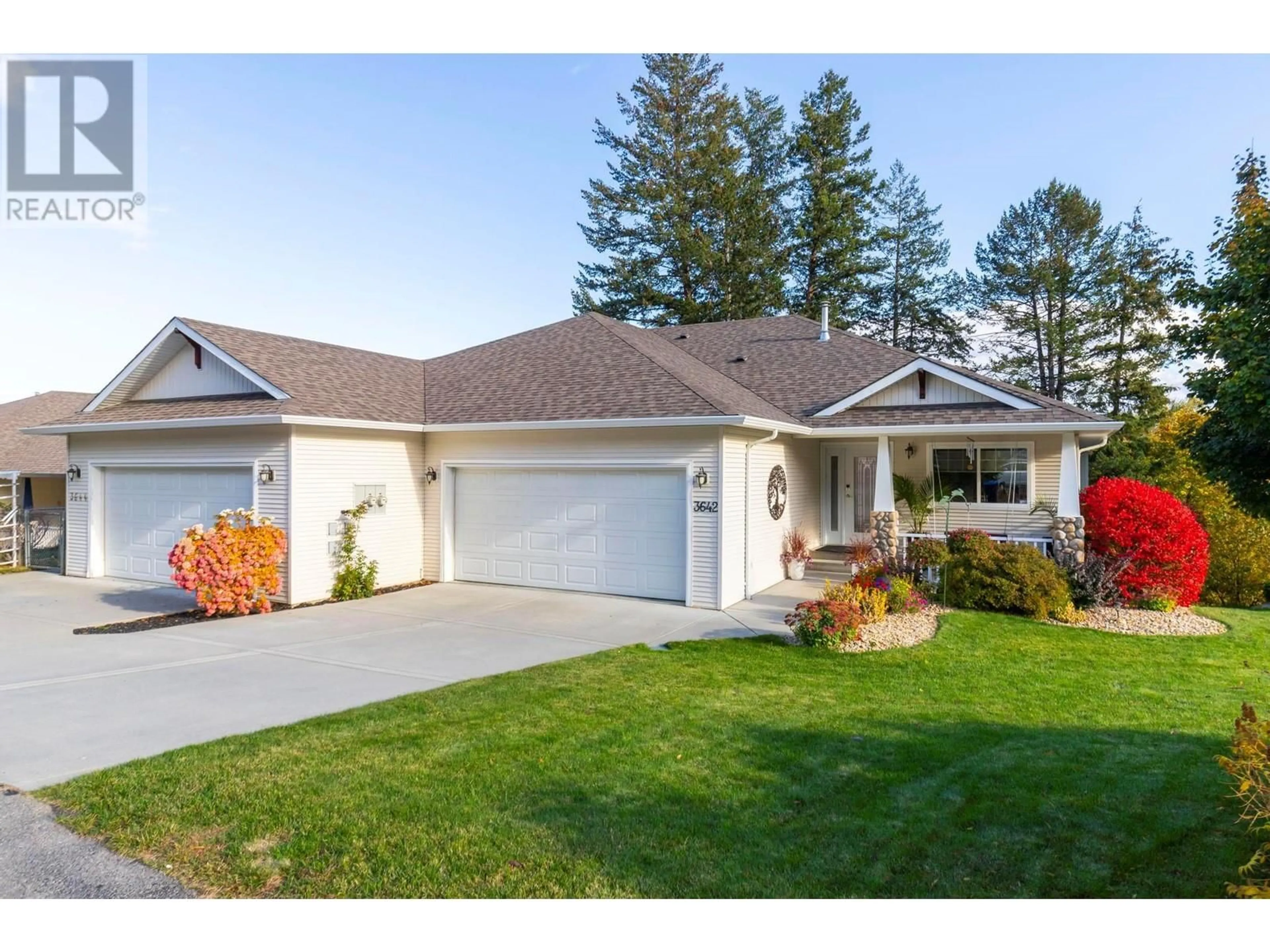 Home with vinyl exterior material, street for 3642 YORKTON ROAD, West Kelowna British Columbia V4T2X2
