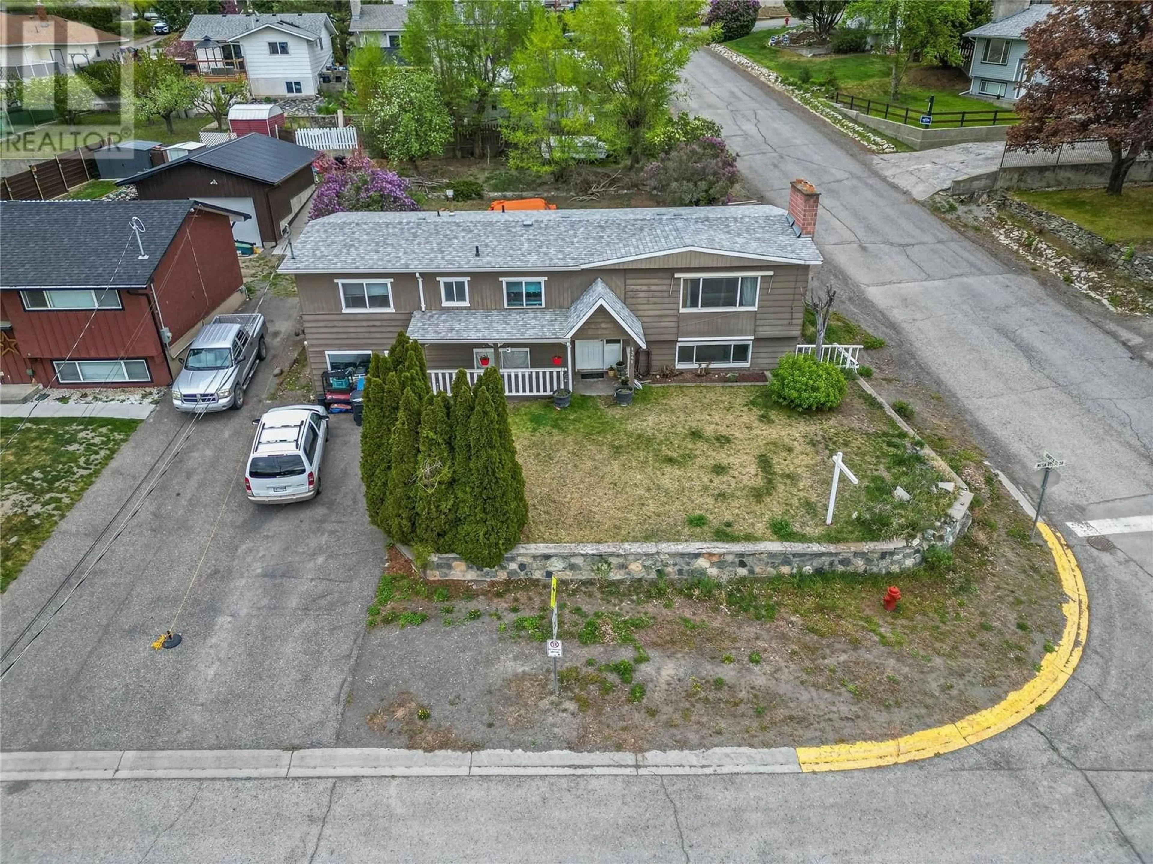 A pic from outside/outdoor area/front of a property/back of a property/a pic from drone, street for 1341 MESA VISTA DRIVE, Ashcroft British Columbia V0K1A0
