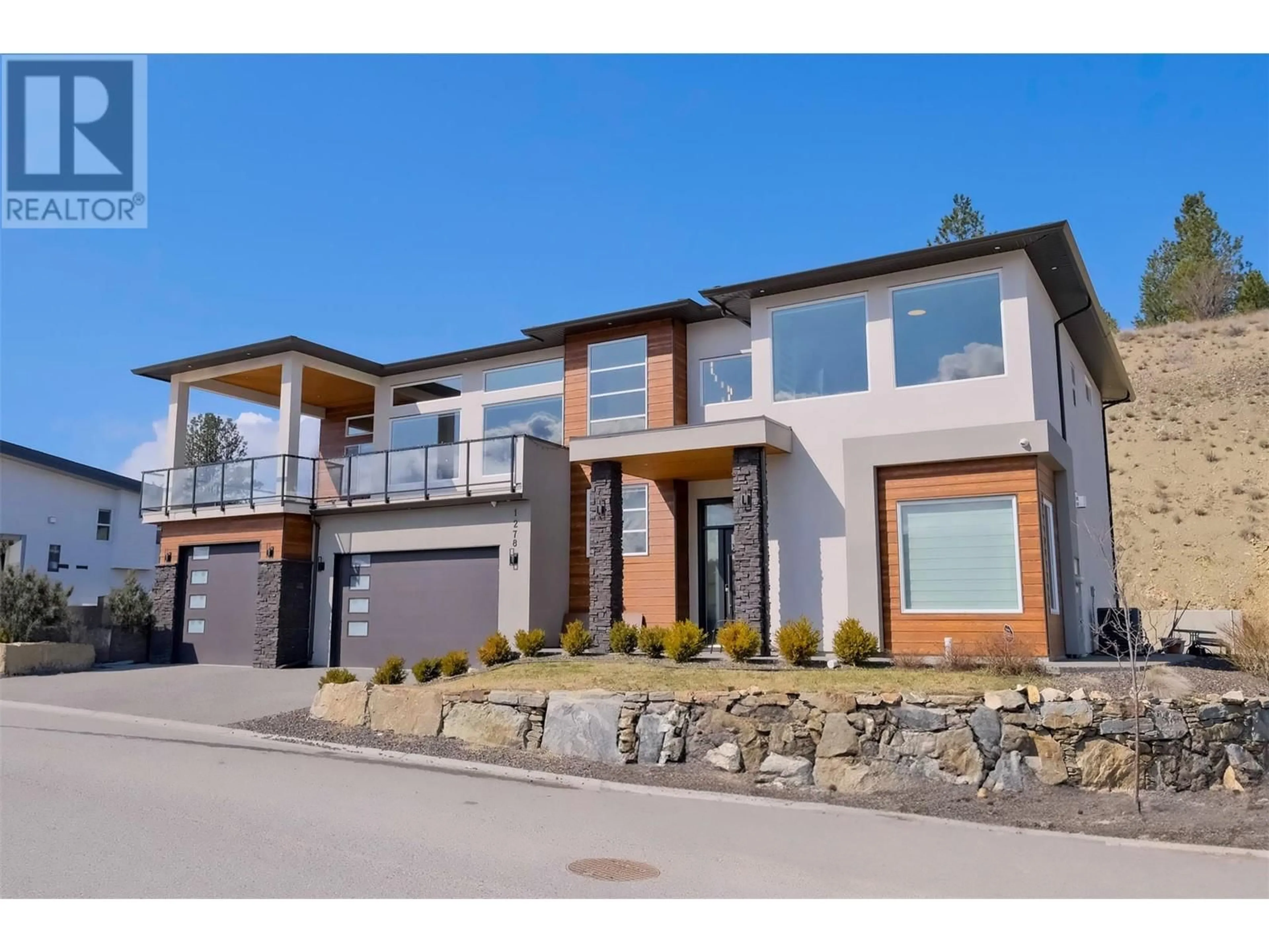 Home with brick exterior material, street for 1278 MINE HILL DRIVE, Kelowna British Columbia V1P0A1