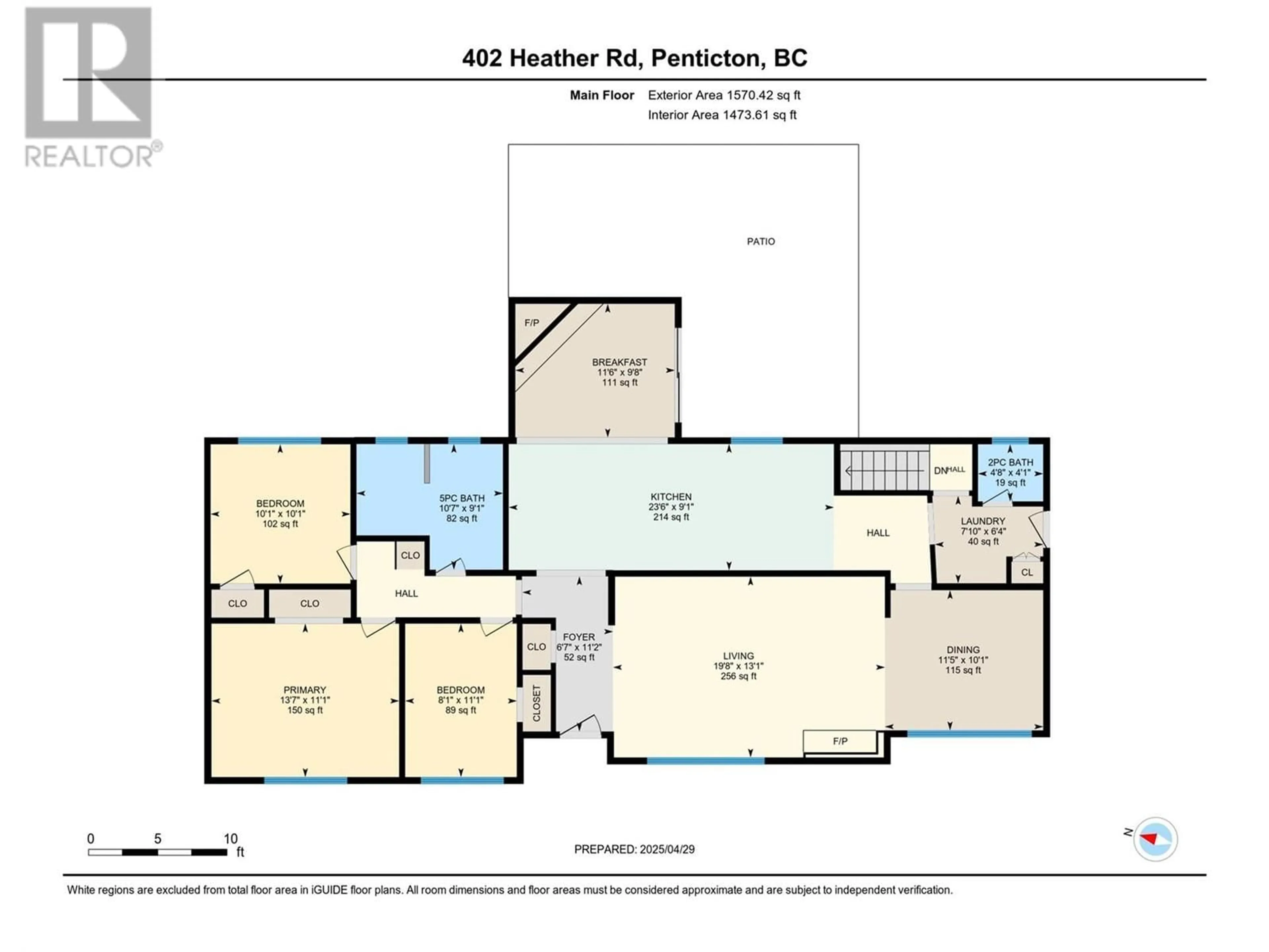 Floor plan for 402 HEATHER ROAD, Penticton British Columbia V2a6P2