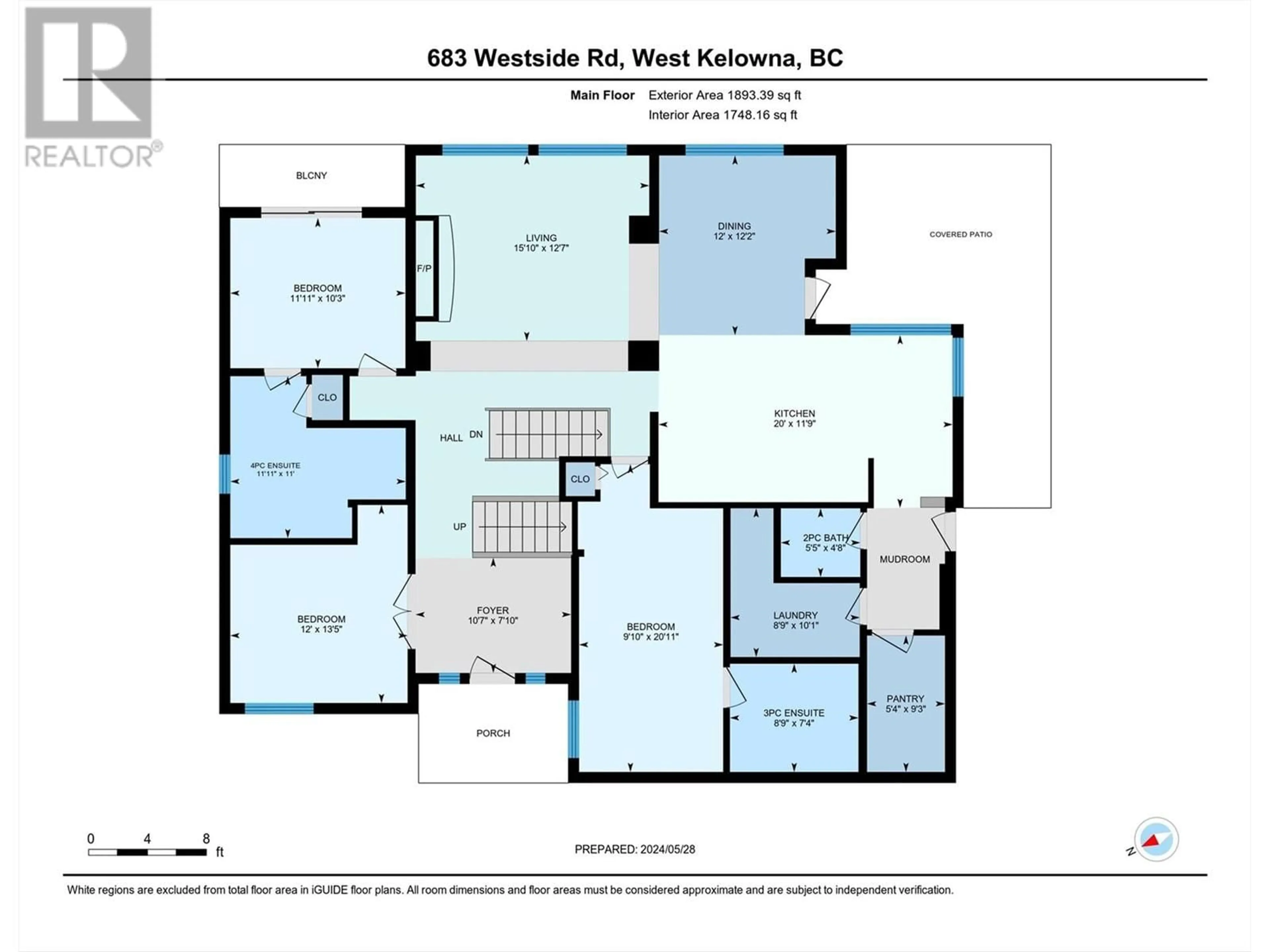 Floor plan for 683 WESTSIDE ROAD SOUTH, West Kelowna British Columbia V1Z3S2