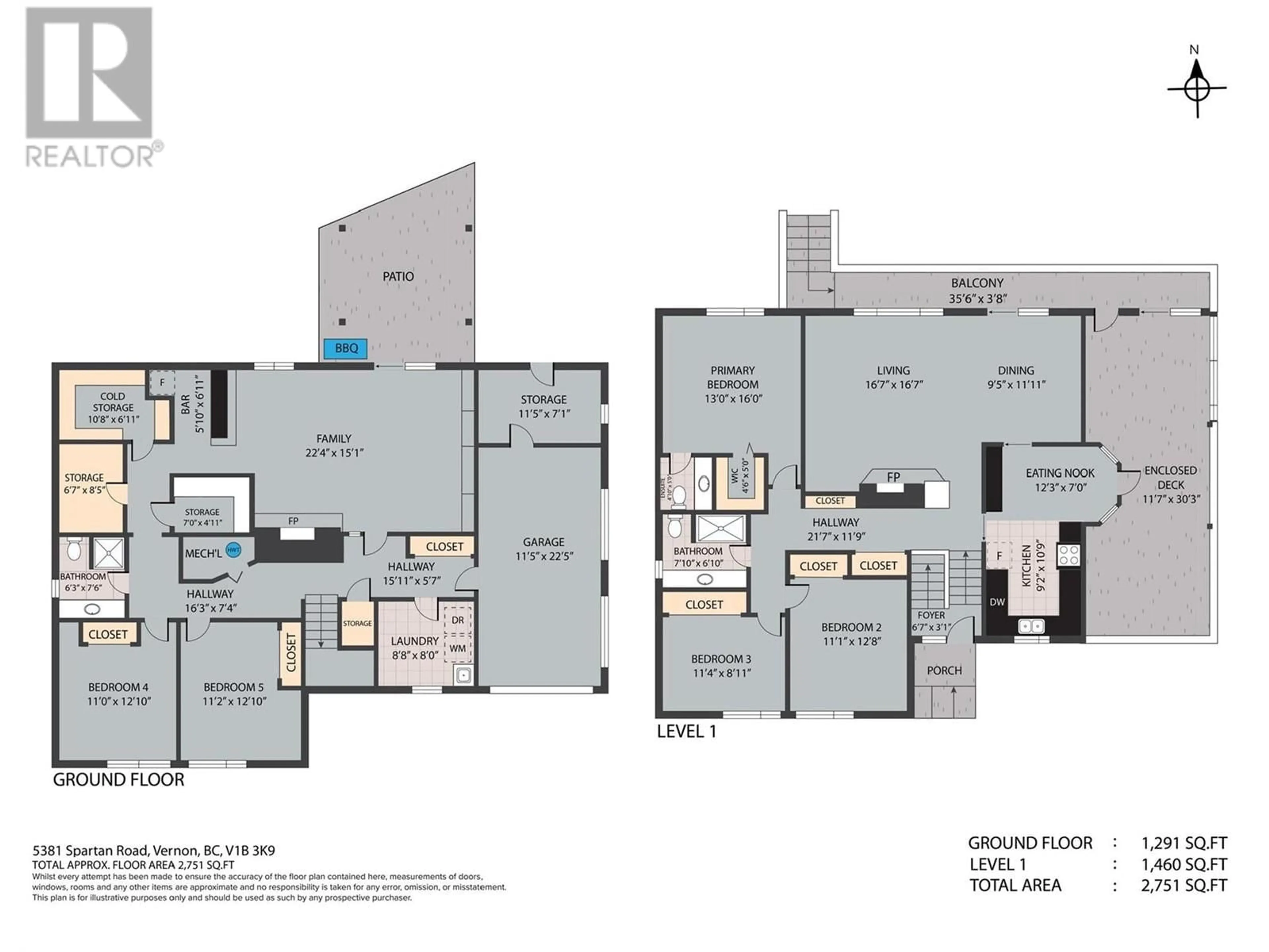 Floor plan for 5381 SPARTAN ROAD, Vernon British Columbia V1B3K9