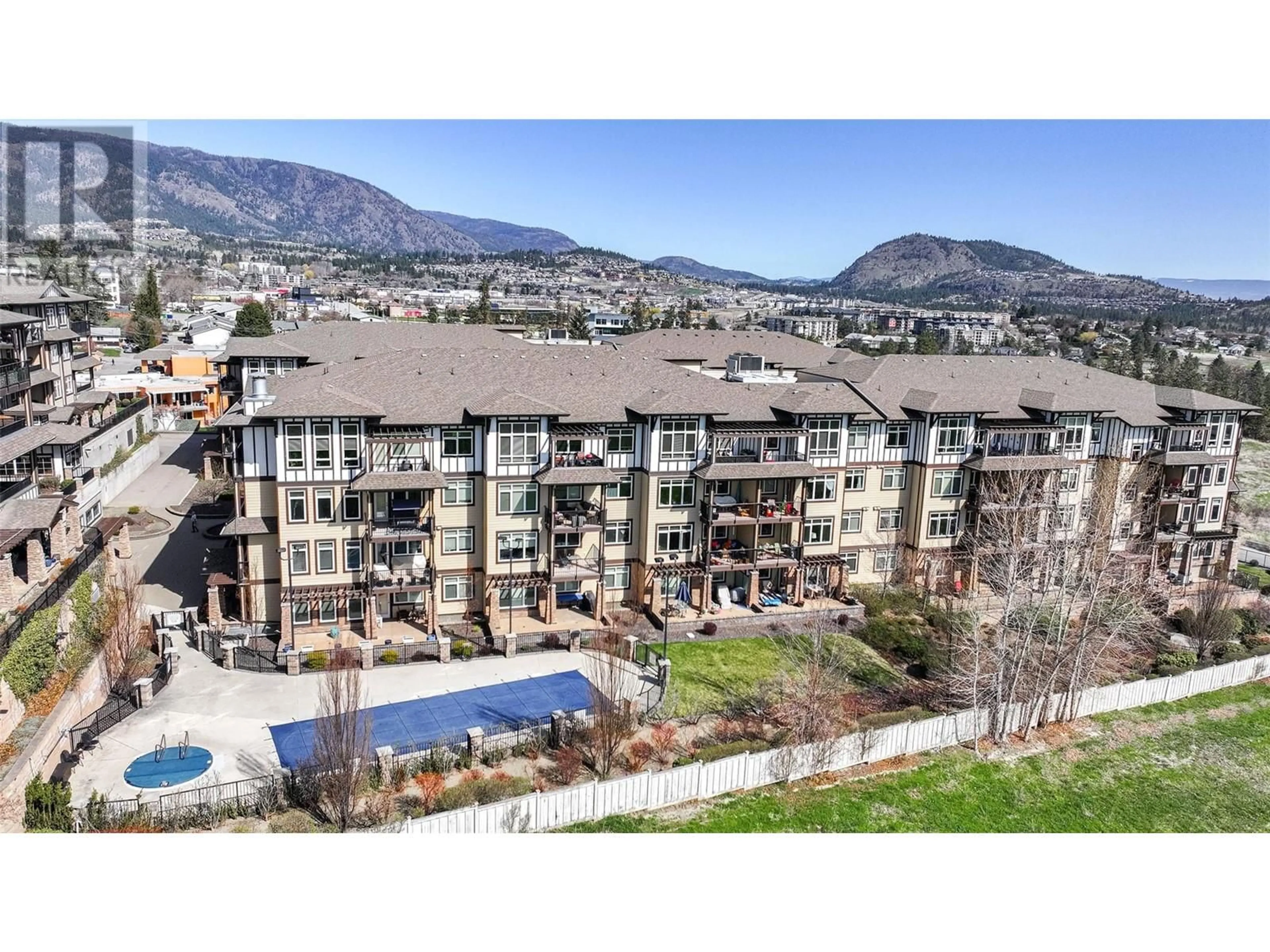 A pic from outside/outdoor area/front of a property/back of a property/a pic from drone, mountain view for 4406 - 3842 OLD OKANAGAN HIGHWAY, West Kelowna British Columbia V4T3G7