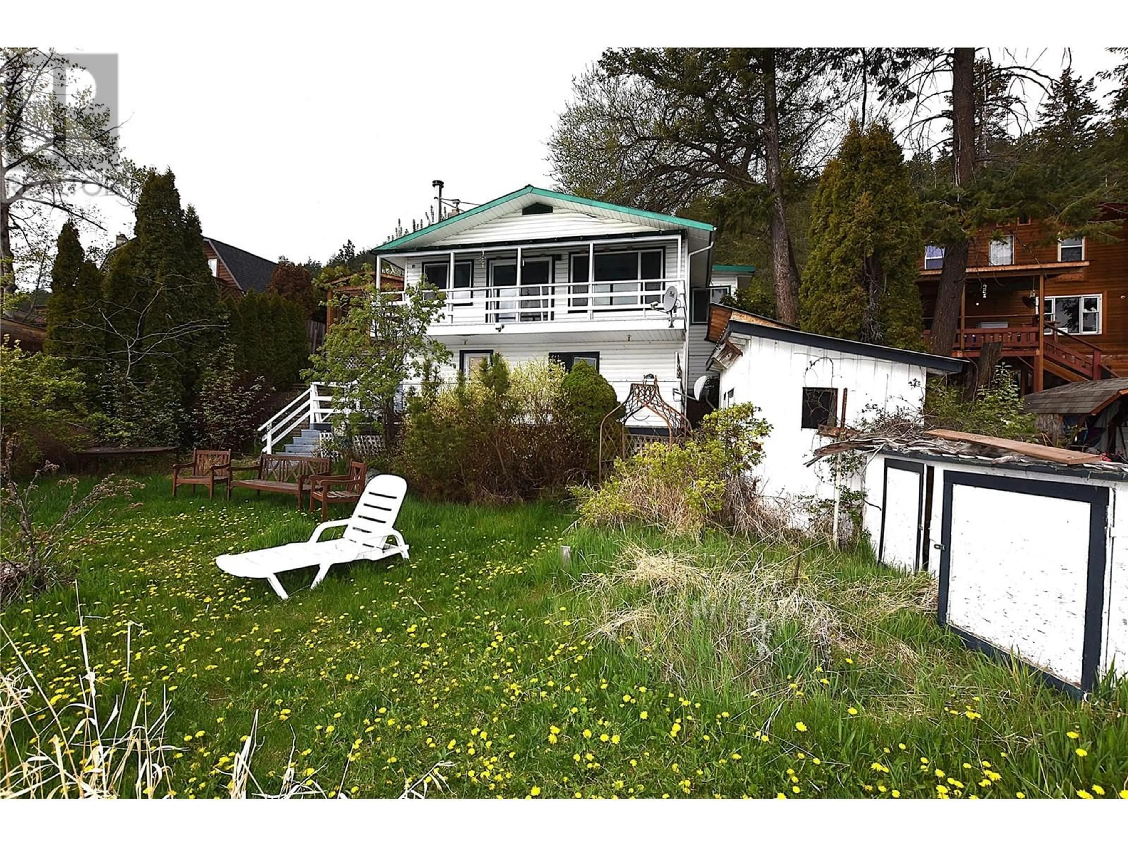 A pic from outside/outdoor area/front of a property/back of a property/a pic from drone, unknown for 121 ROBINS NEST ROAD, Vernon British Columbia V1H2H1