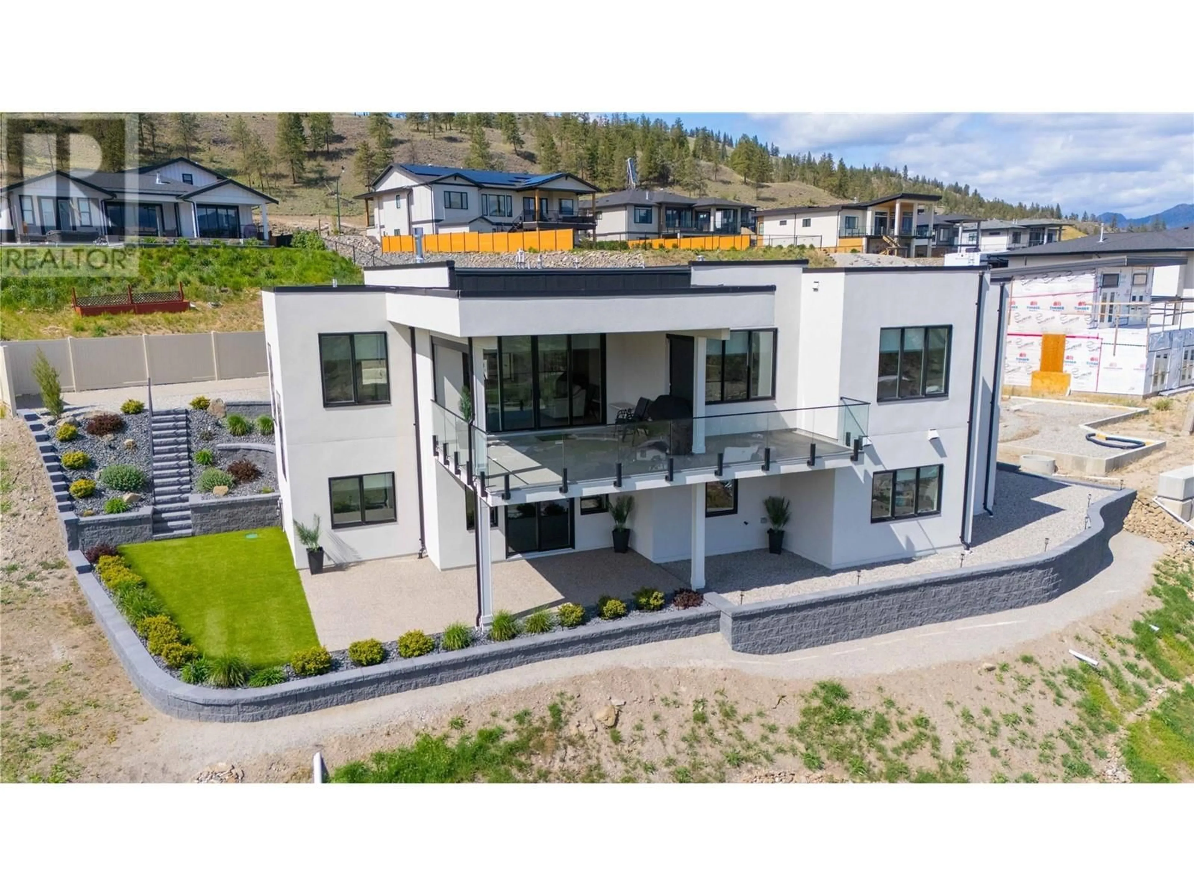 A pic from outside/outdoor area/front of a property/back of a property/a pic from drone, unknown for 17499 SANBORN STREET, Summerland British Columbia V0H1Z0