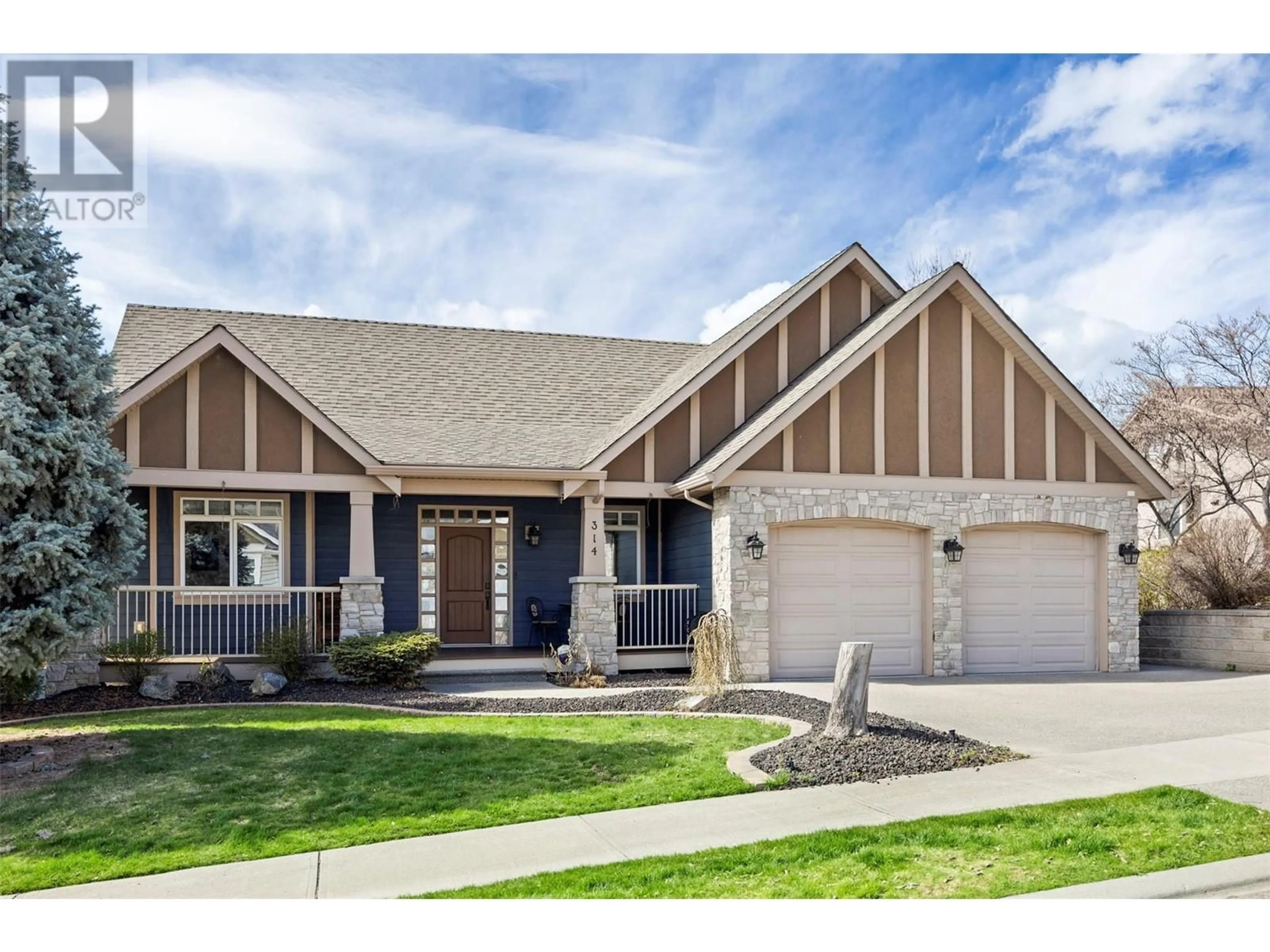 Home with brick exterior material, street for 314 MARIPOSA COURT, Kamloops British Columbia V2H1R3