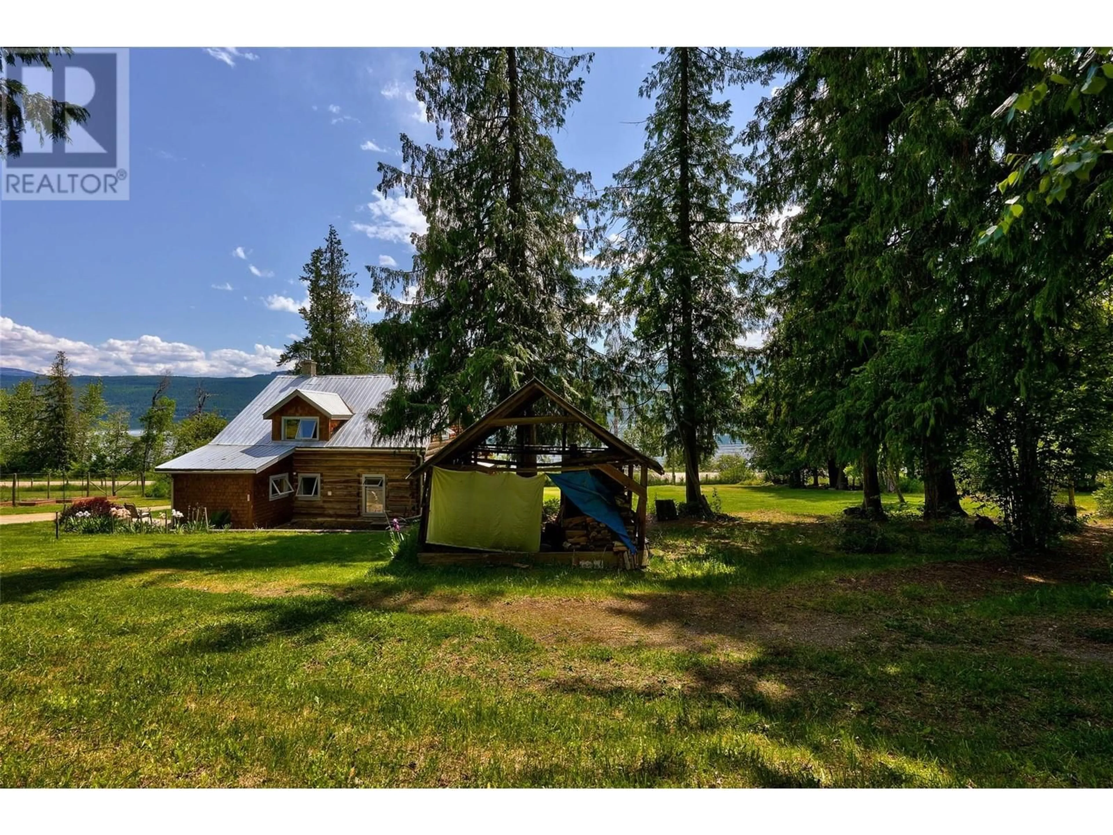 A pic from outside/outdoor area/front of a property/back of a property/a pic from drone, mountain view for 7483 SQUILAX-ANGLEMONT ROAD, Anglemont British Columbia V0E1M8