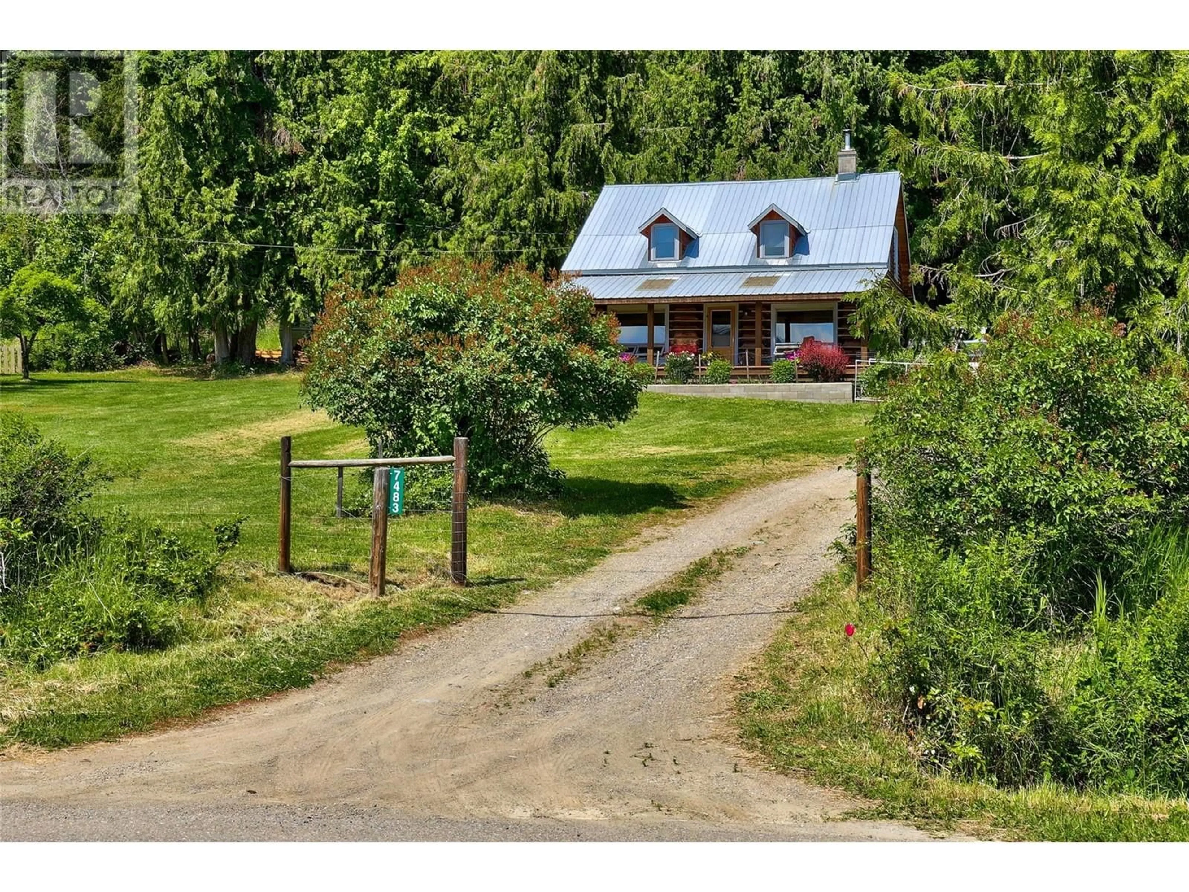 A pic from outside/outdoor area/front of a property/back of a property/a pic from drone, street for 7483 SQUILAX-ANGLEMONT ROAD, Anglemont British Columbia V0E1M8