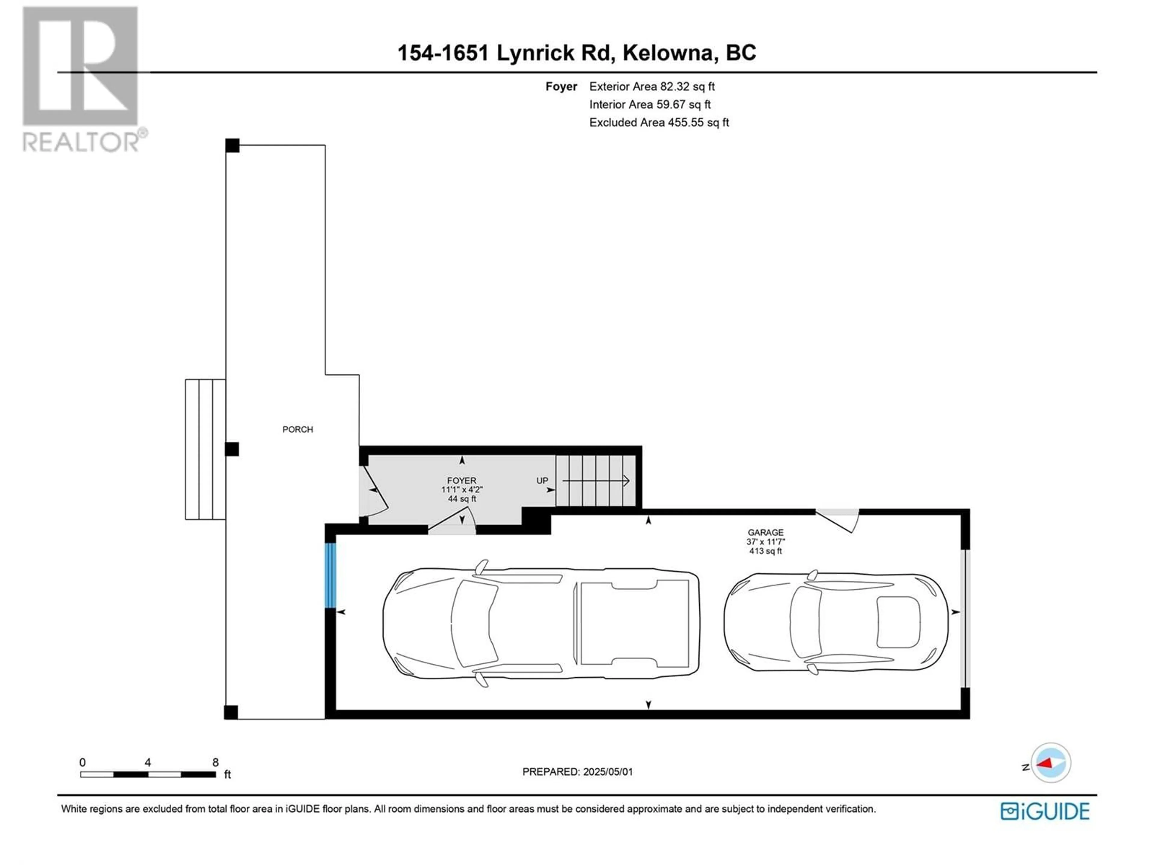 Floor plan for 154 - 1651 LYNRICK ROAD, Kelowna British Columbia V1P1R4