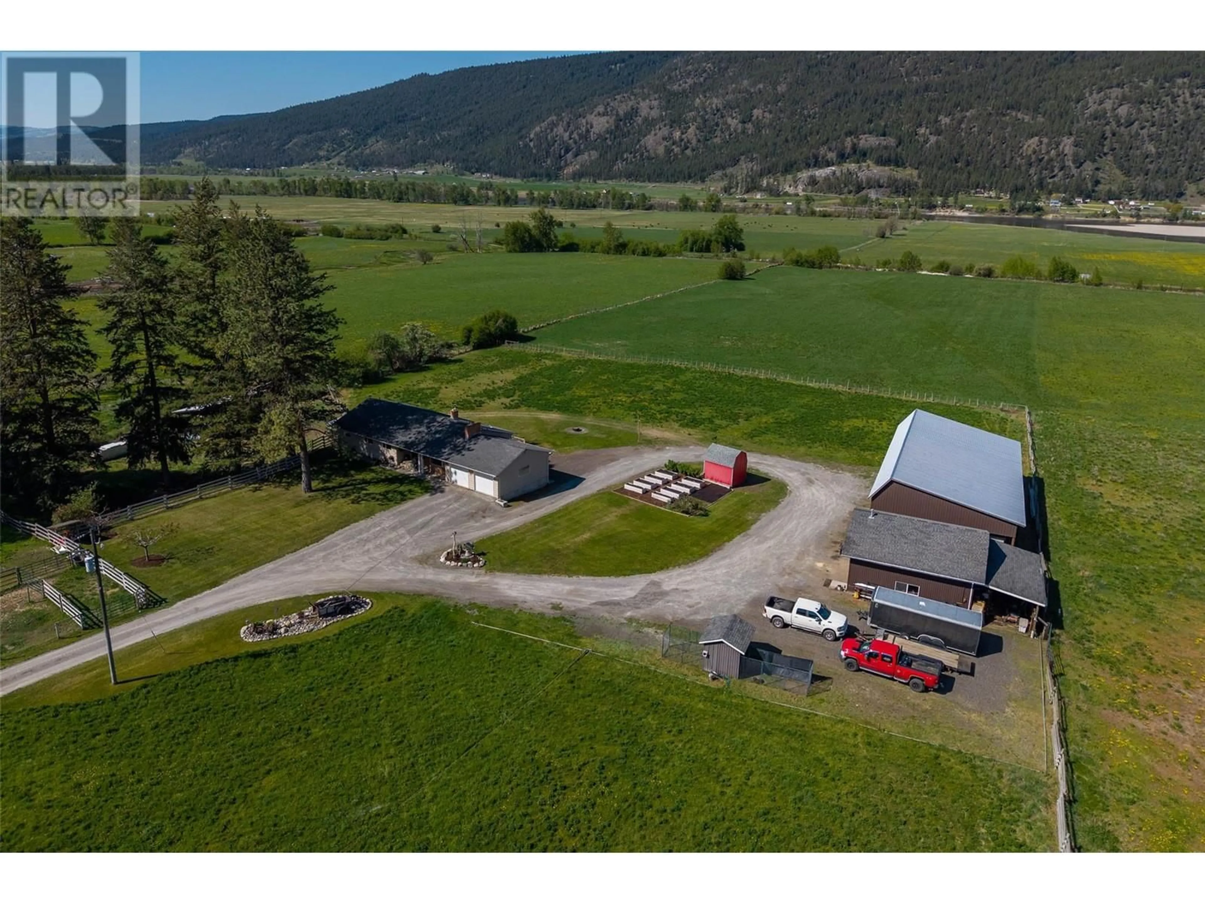 A pic from outside/outdoor area/front of a property/back of a property/a pic from drone, mountain view for 8517 COLT ROAD, Kamloops British Columbia V0E1Z0