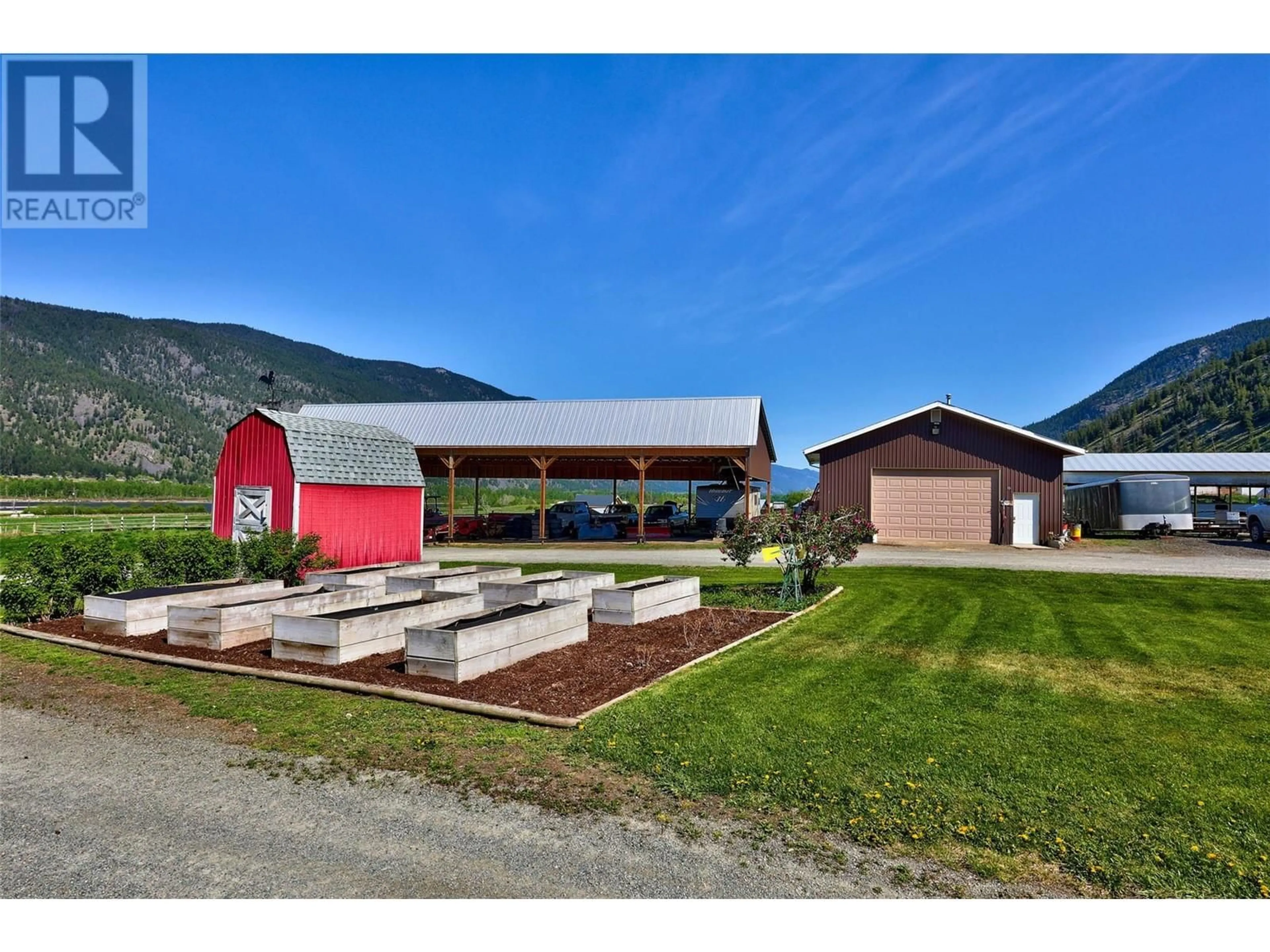 A pic from outside/outdoor area/front of a property/back of a property/a pic from drone, mountain view for 8517 COLT ROAD, Kamloops British Columbia V0E1Z0