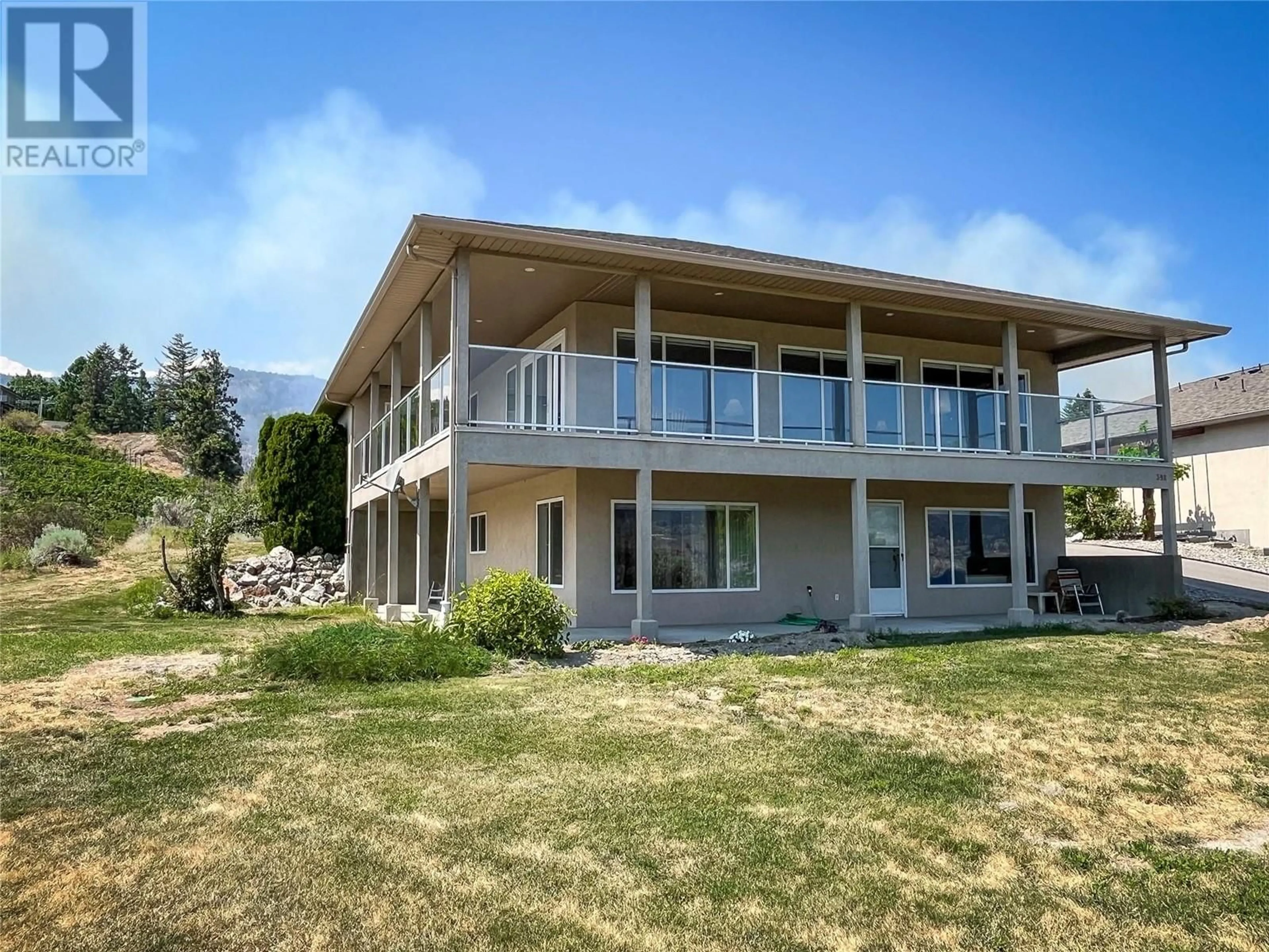 Home with vinyl exterior material, water/lake/river/ocean view for 398 RIDGE ROAD, Penticton British Columbia V2A8N7