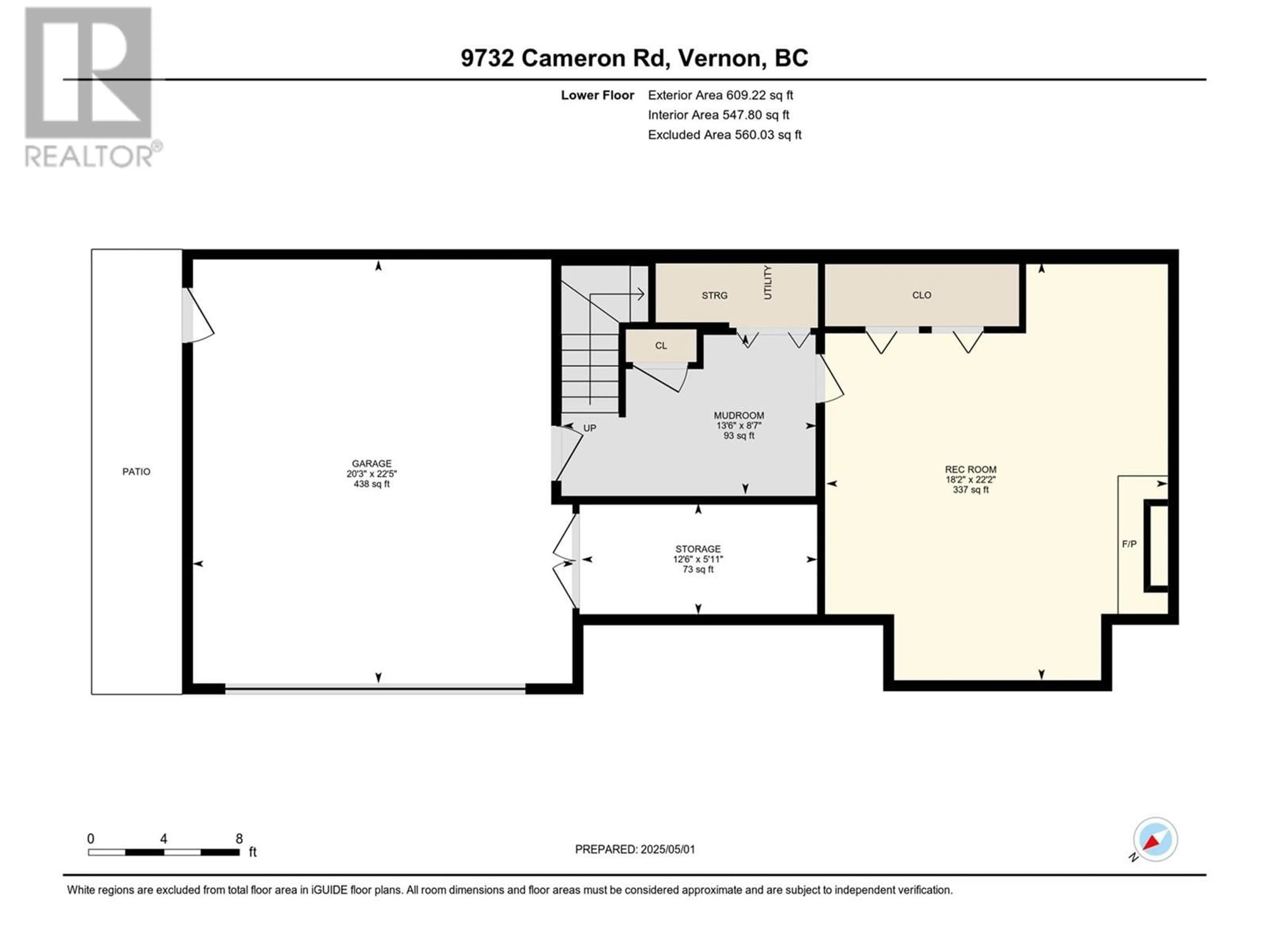Floor plan for 9732 CAMERON ROAD, Vernon British Columbia V1H1K9