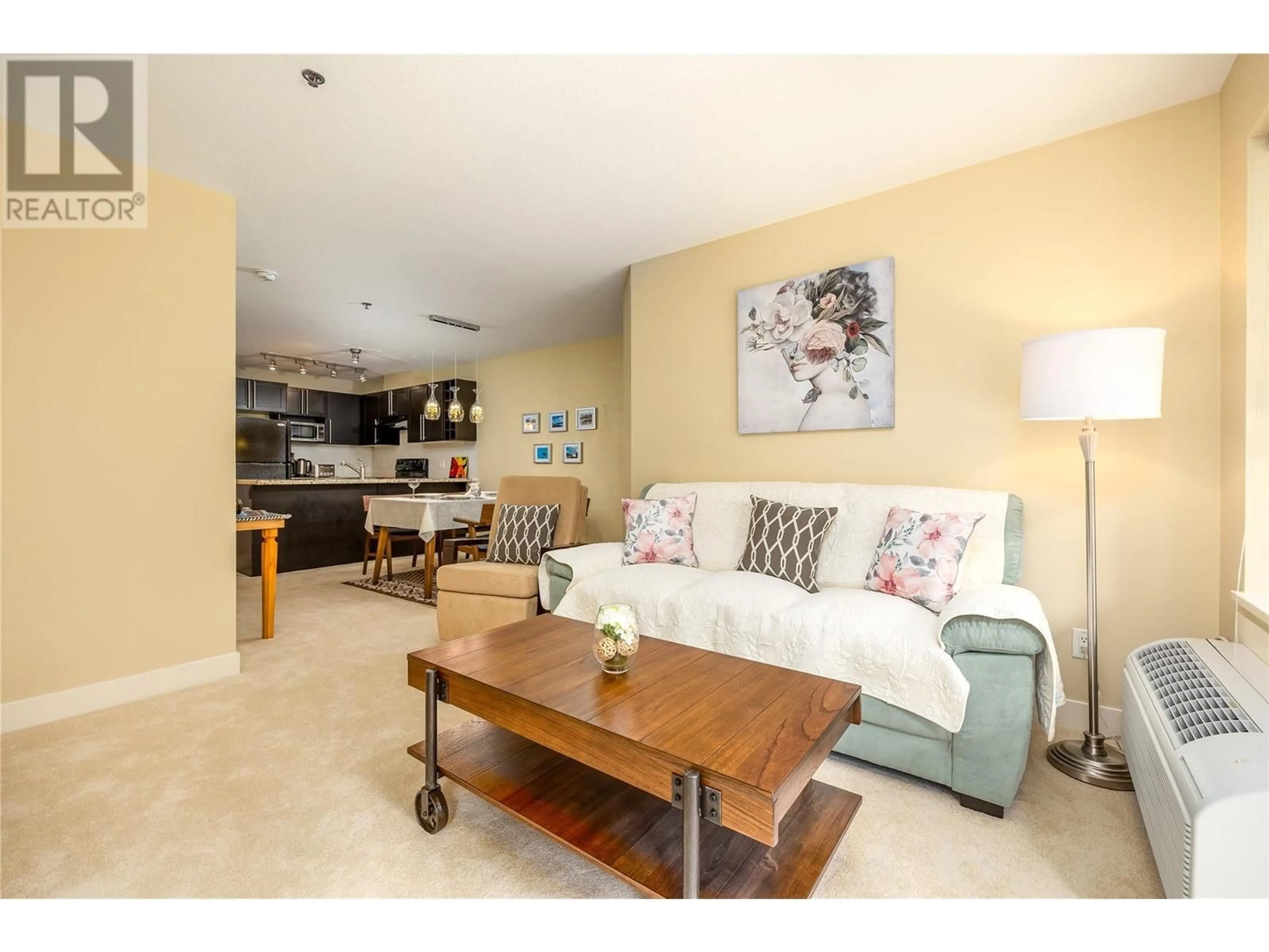 Living room with furniture, unknown for 103 - 1093 SUNSET DRIVE, Kelowna British Columbia V1Y9Z3