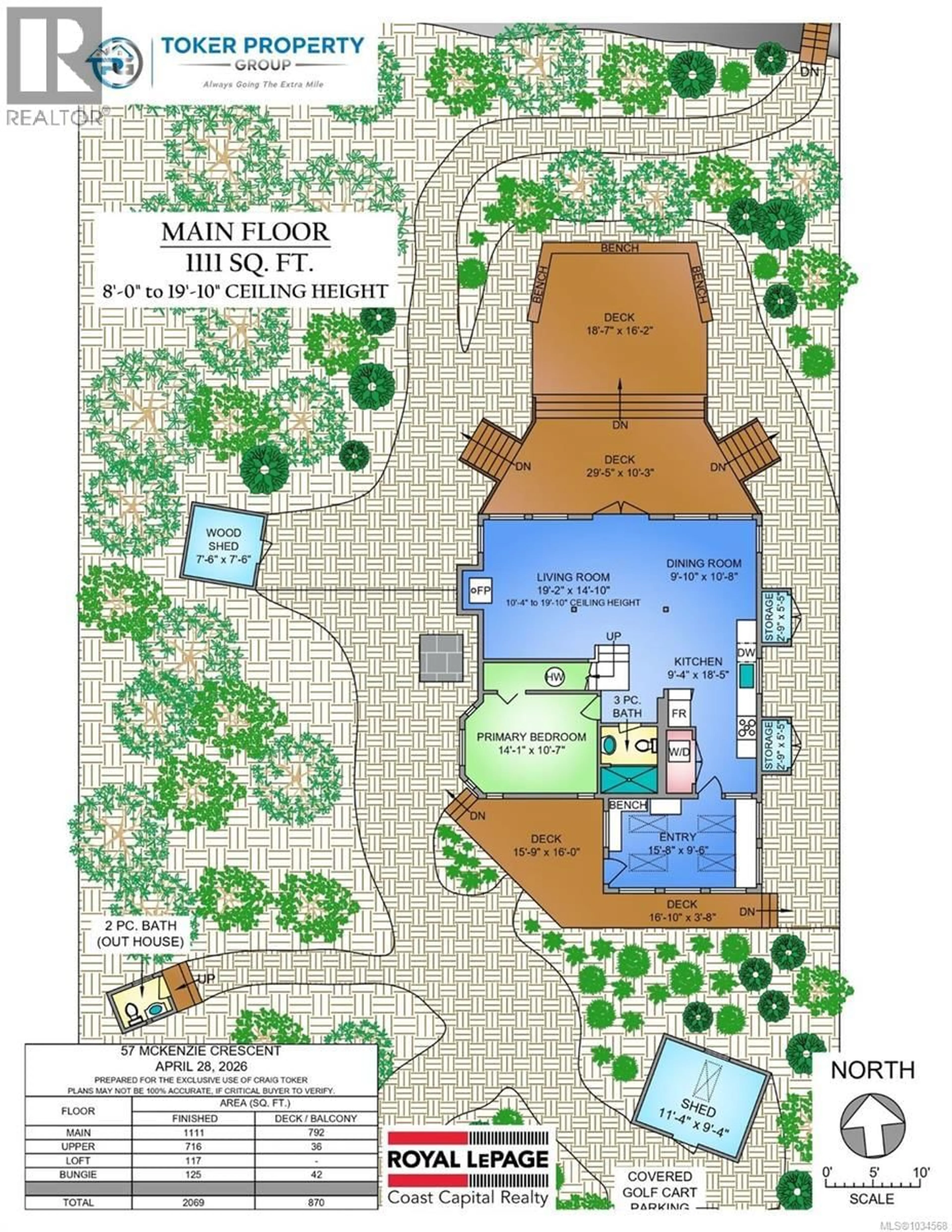 Floor plan for 57 MCKENZIE CRESCENT, Piers Island British Columbia V8L5Y7