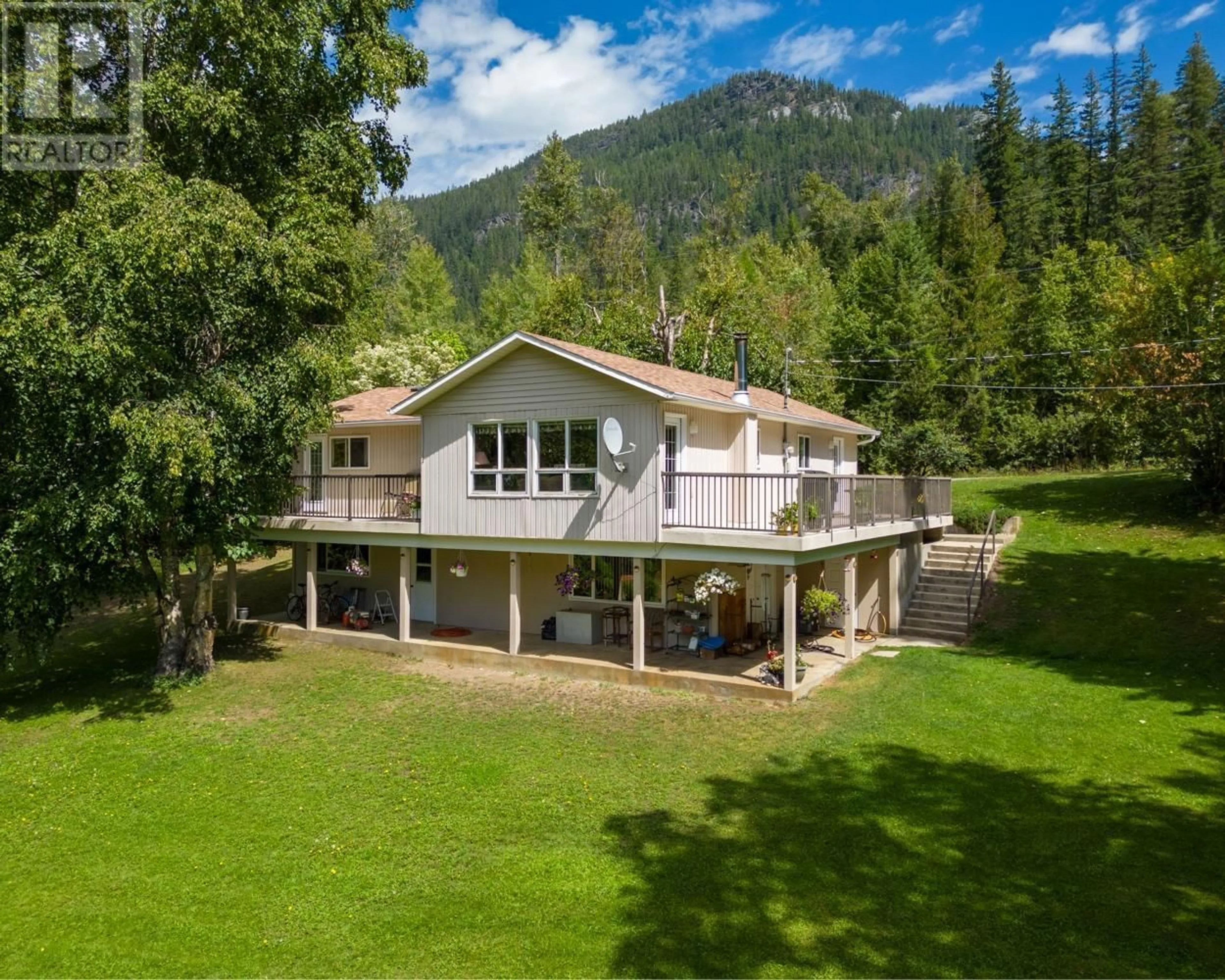 A pic from outside/outdoor area/front of a property/back of a property/a pic from drone, mountain view for 467 MEADOW CREEK ROAD, Meadow Creek British Columbia V0G1N0