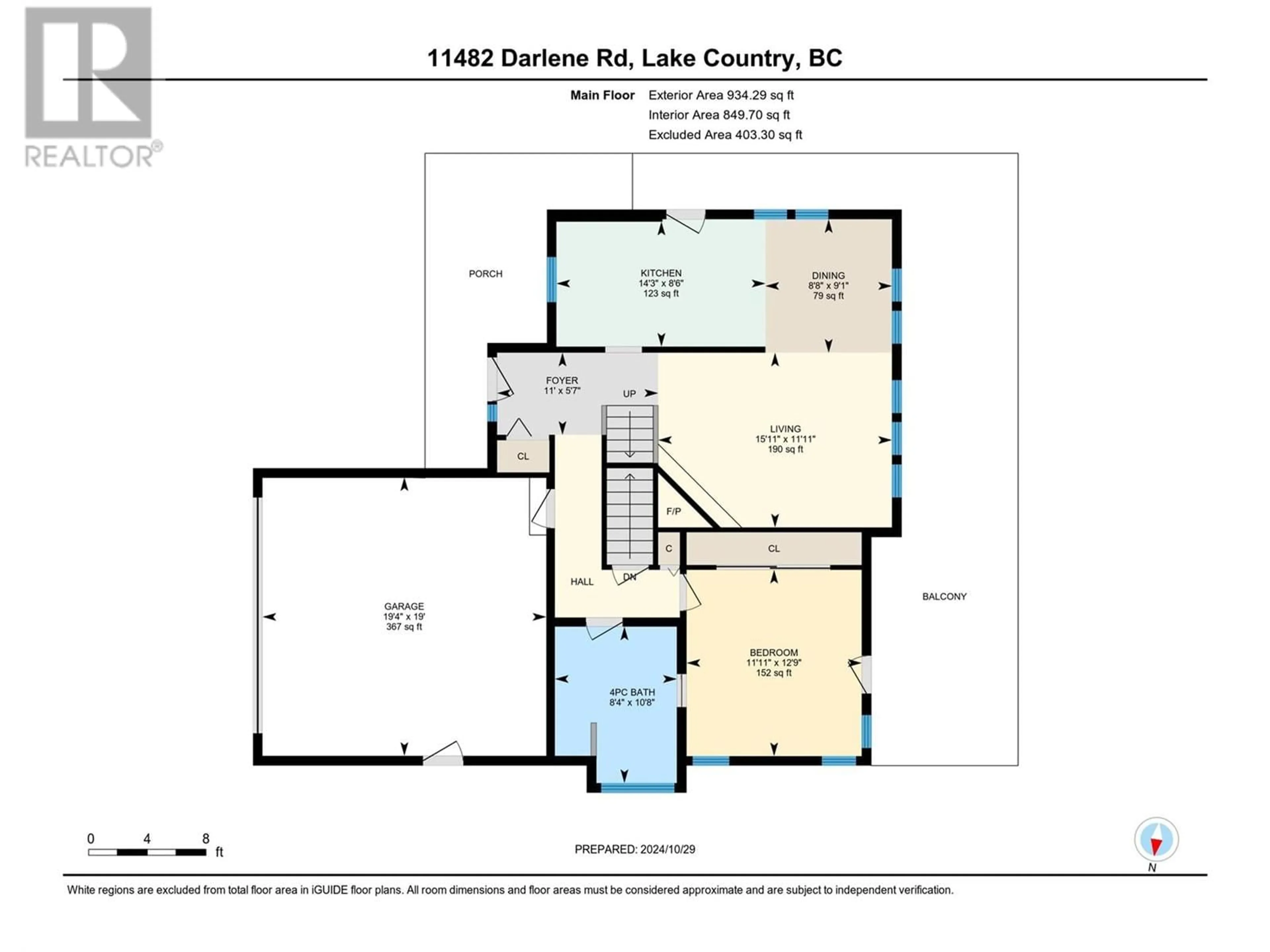 Floor plan for 11482 DARLENE ROAD, Lake Country British Columbia V4V1Y4