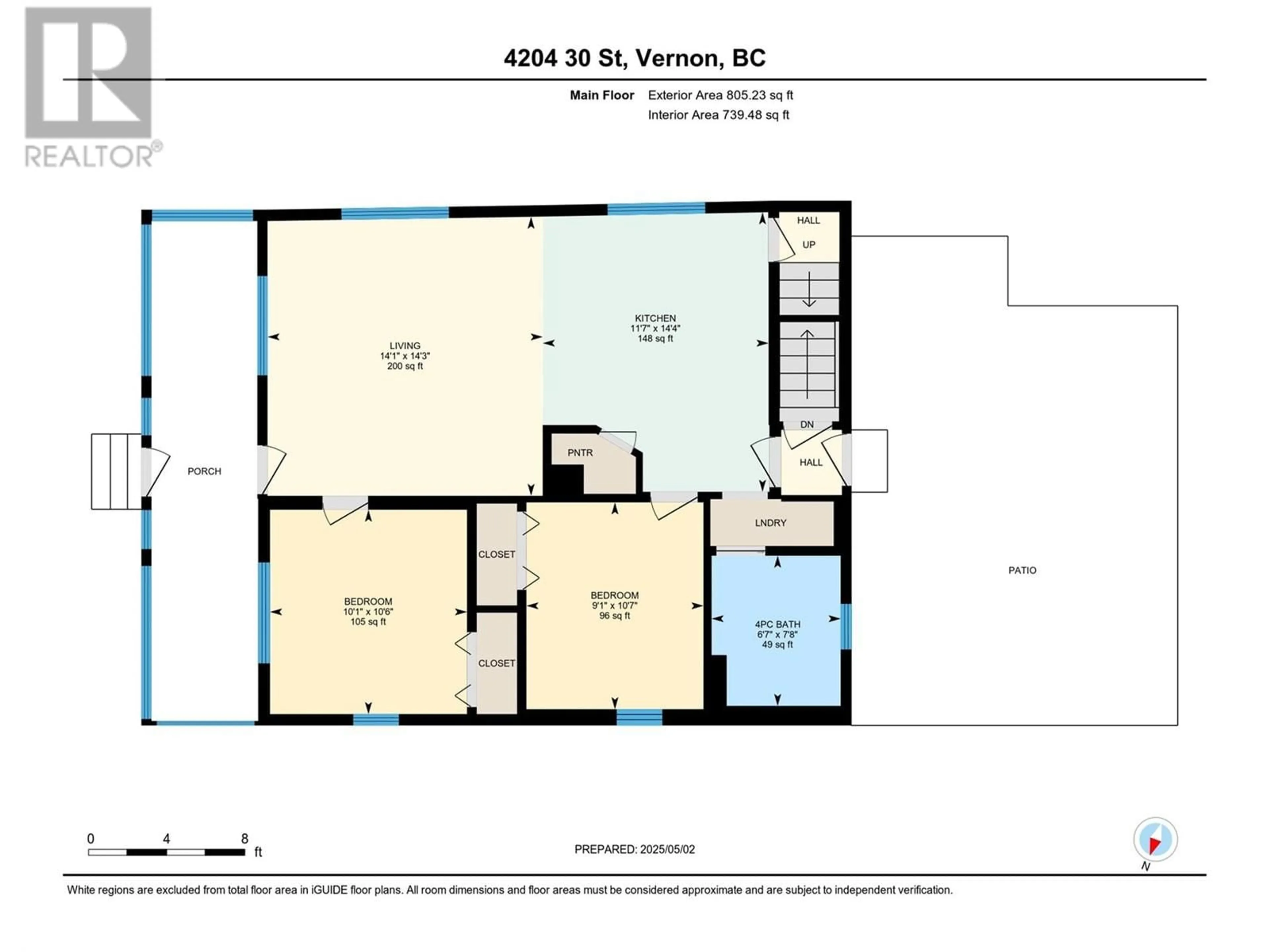 Floor plan for 4204 30TH STREET, Vernon British Columbia V1T5G3