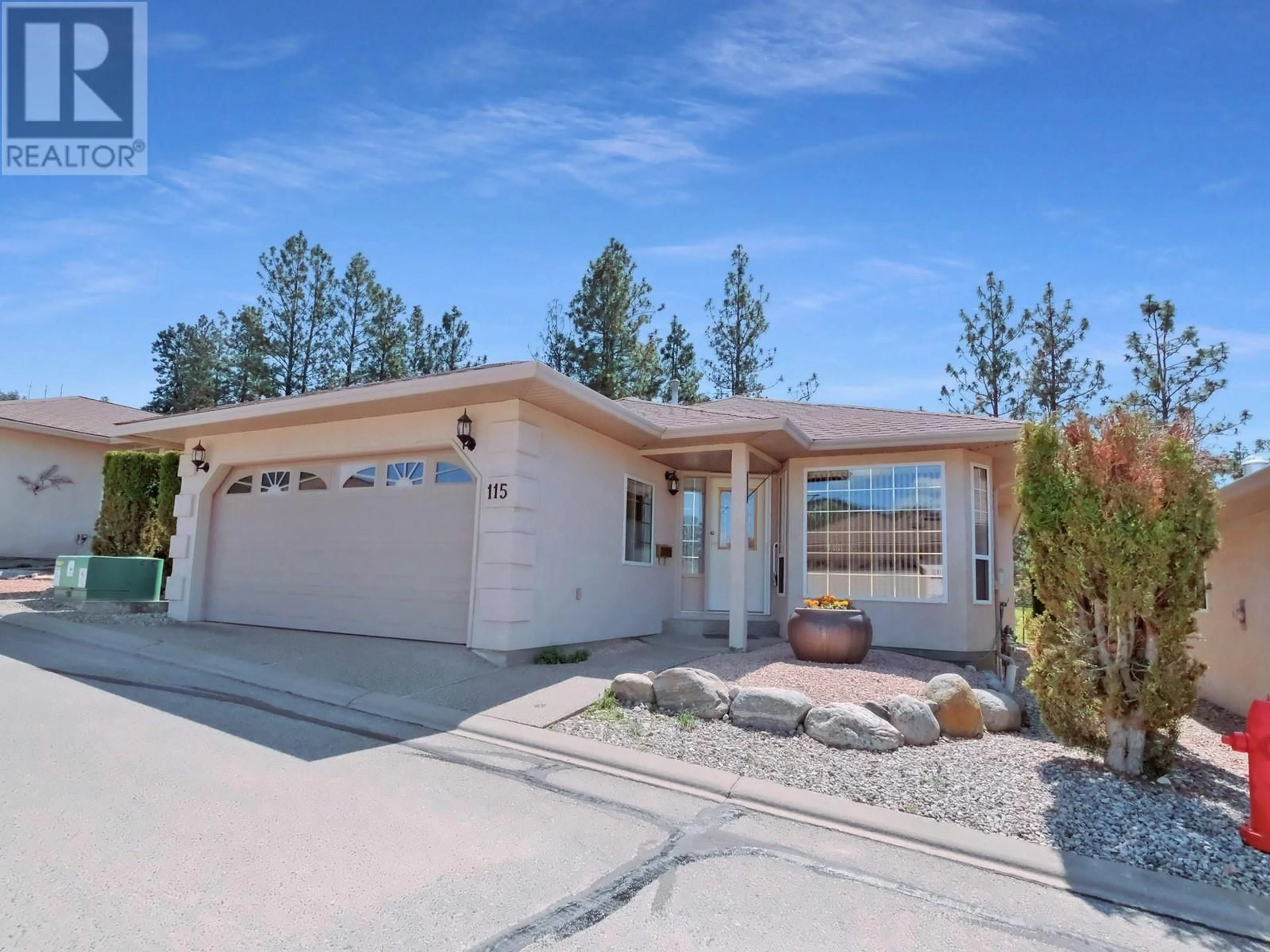 Home with brick exterior material, street for 115 - 1634 CARMI AVENUE, Penticton British Columbia V2A8K5