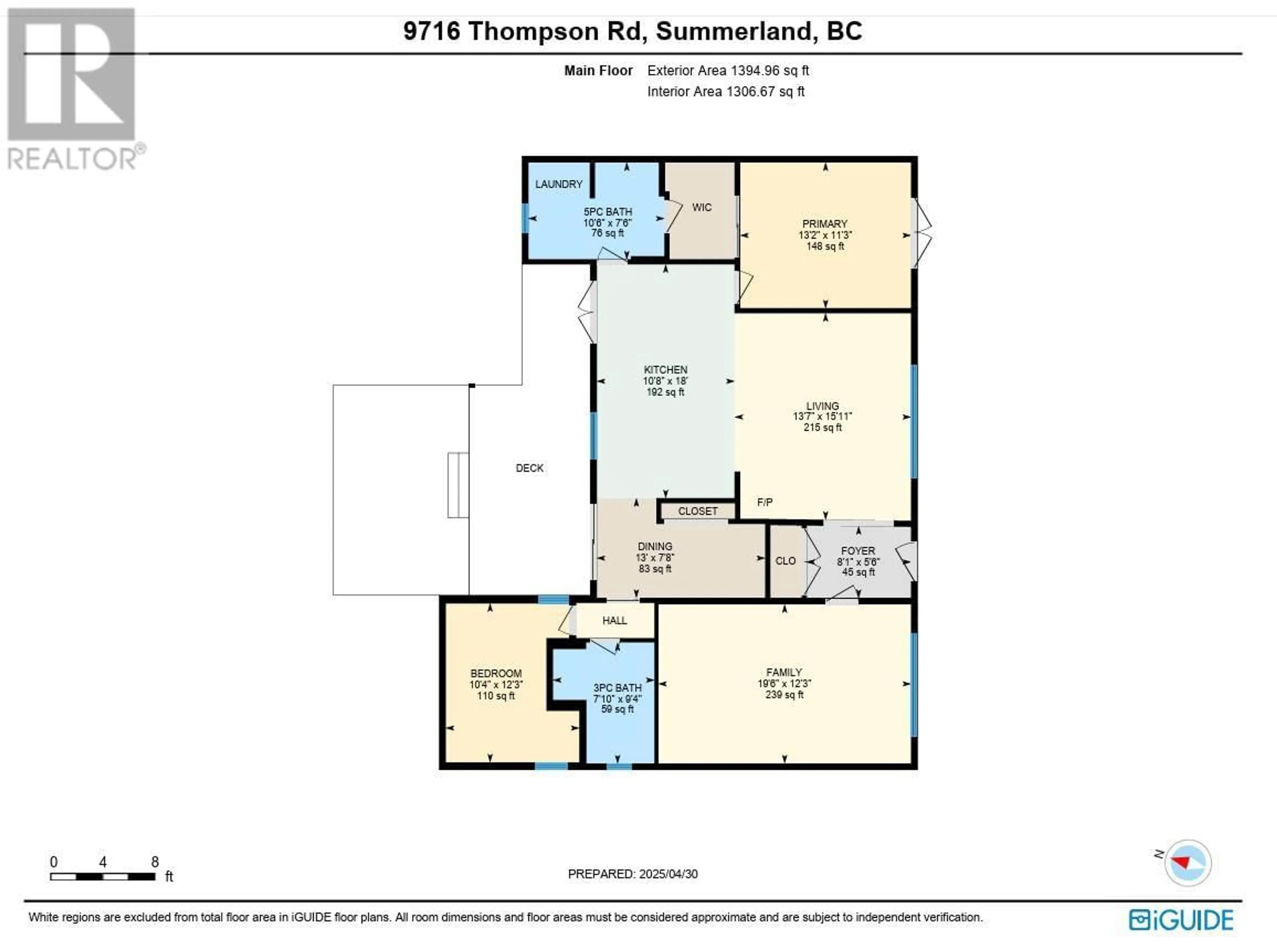 Floor plan for 9716 THOMPSON ROAD, Summerland British Columbia V0H1Z3