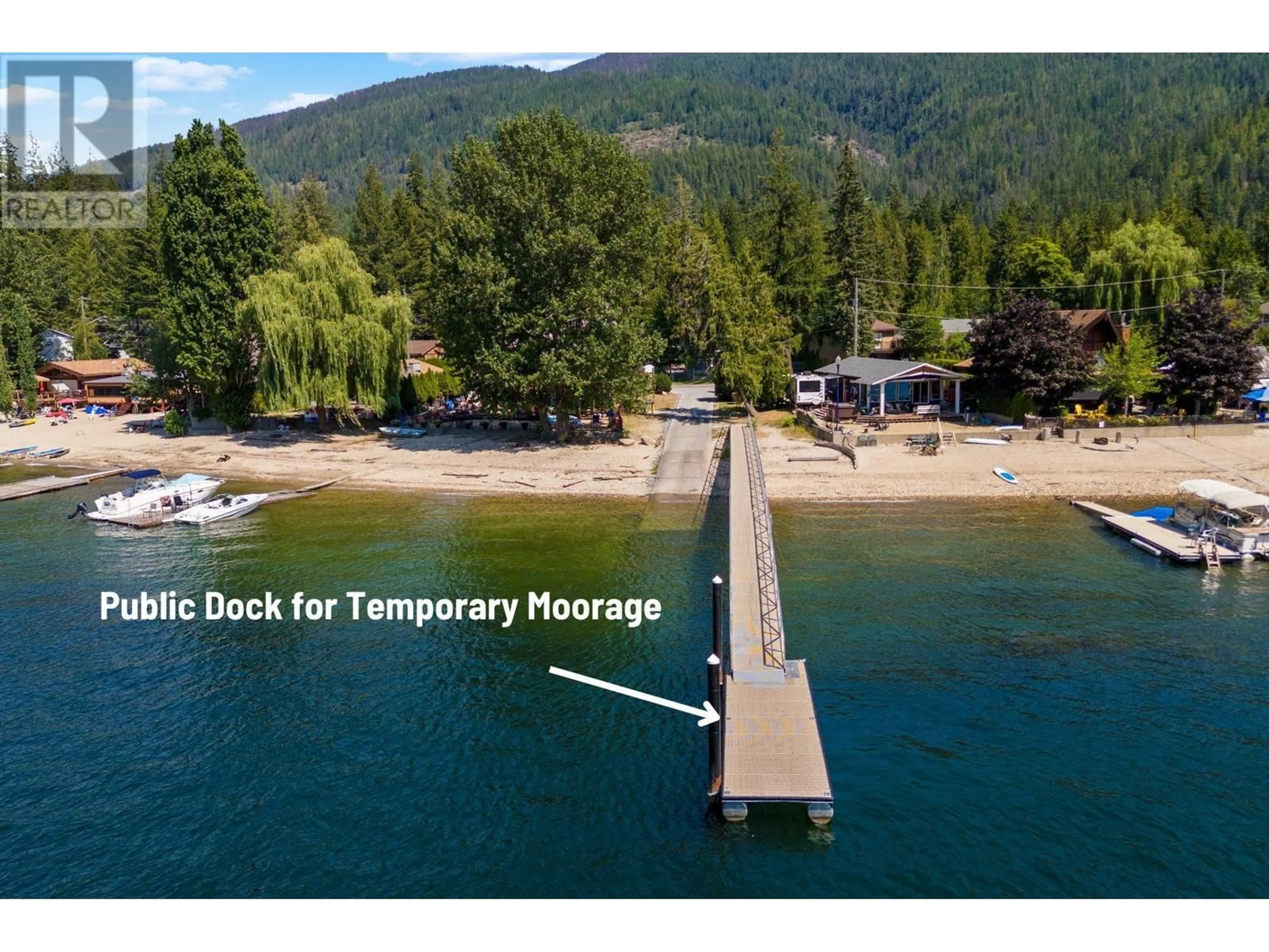A pic from outside/outdoor area/front of a property/back of a property/a pic from drone, water/lake/river/ocean view for 8986 SWANSHORE ROAD, Swansea Point British Columbia V0E2K0