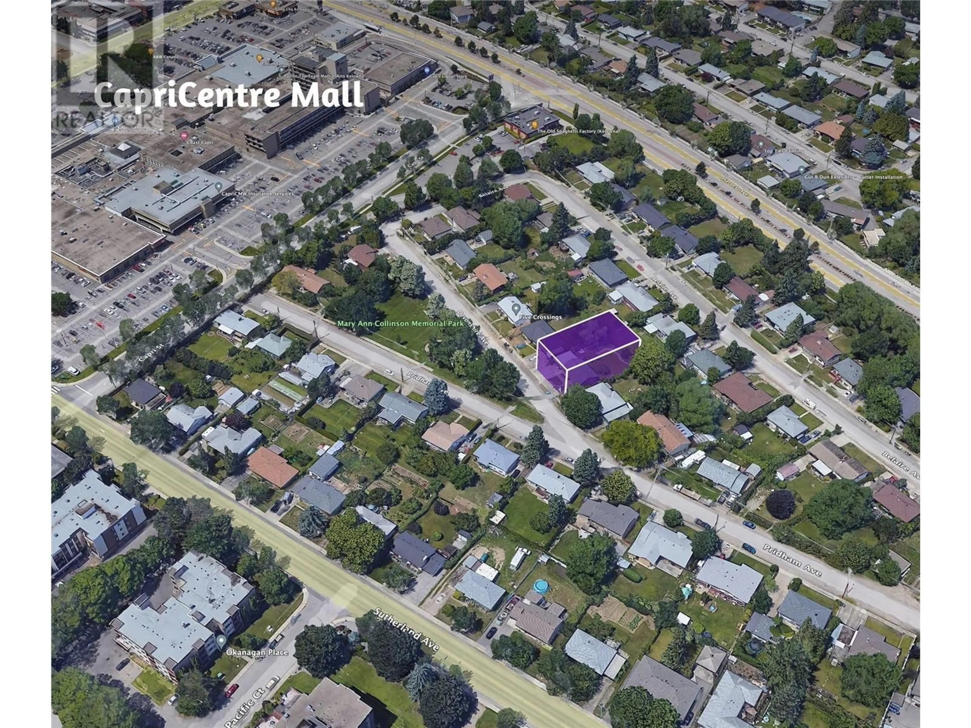 A pic from outside/outdoor area/front of a property/back of a property/a pic from drone, street for 1294 DEVONSHIRE AVENUE, Kelowna British Columbia Y1Y6B7