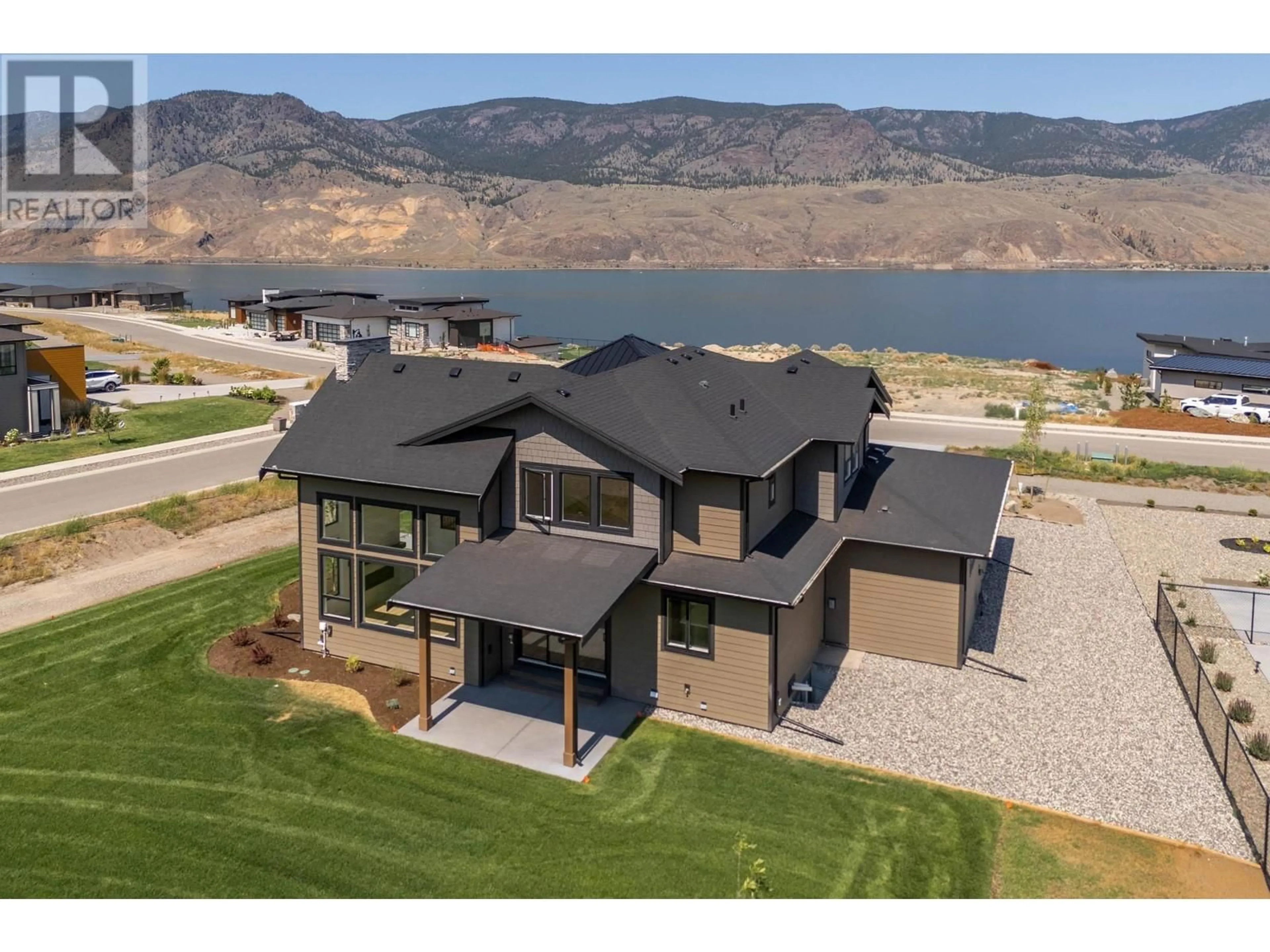 A pic from outside/outdoor area/front of a property/back of a property/a pic from drone, water/lake/river/ocean view for 331 RUE CHEVAL NOIR OTHER, Kamloops British Columbia V1S0G2