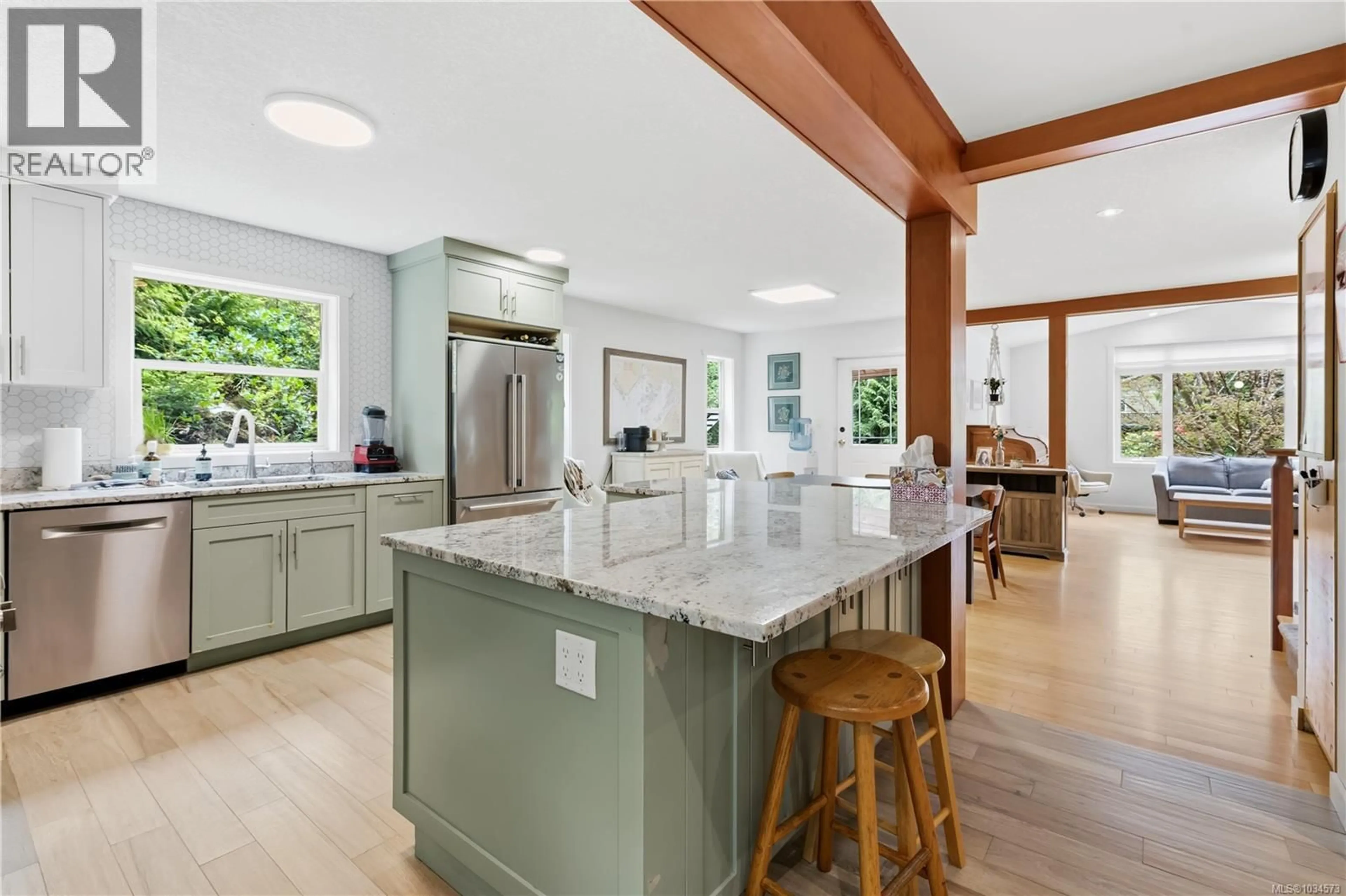 Open concept kitchen, ceramic/tile floor for 1302 VICTORIA ROAD, Ucluelet British Columbia V0R3A0