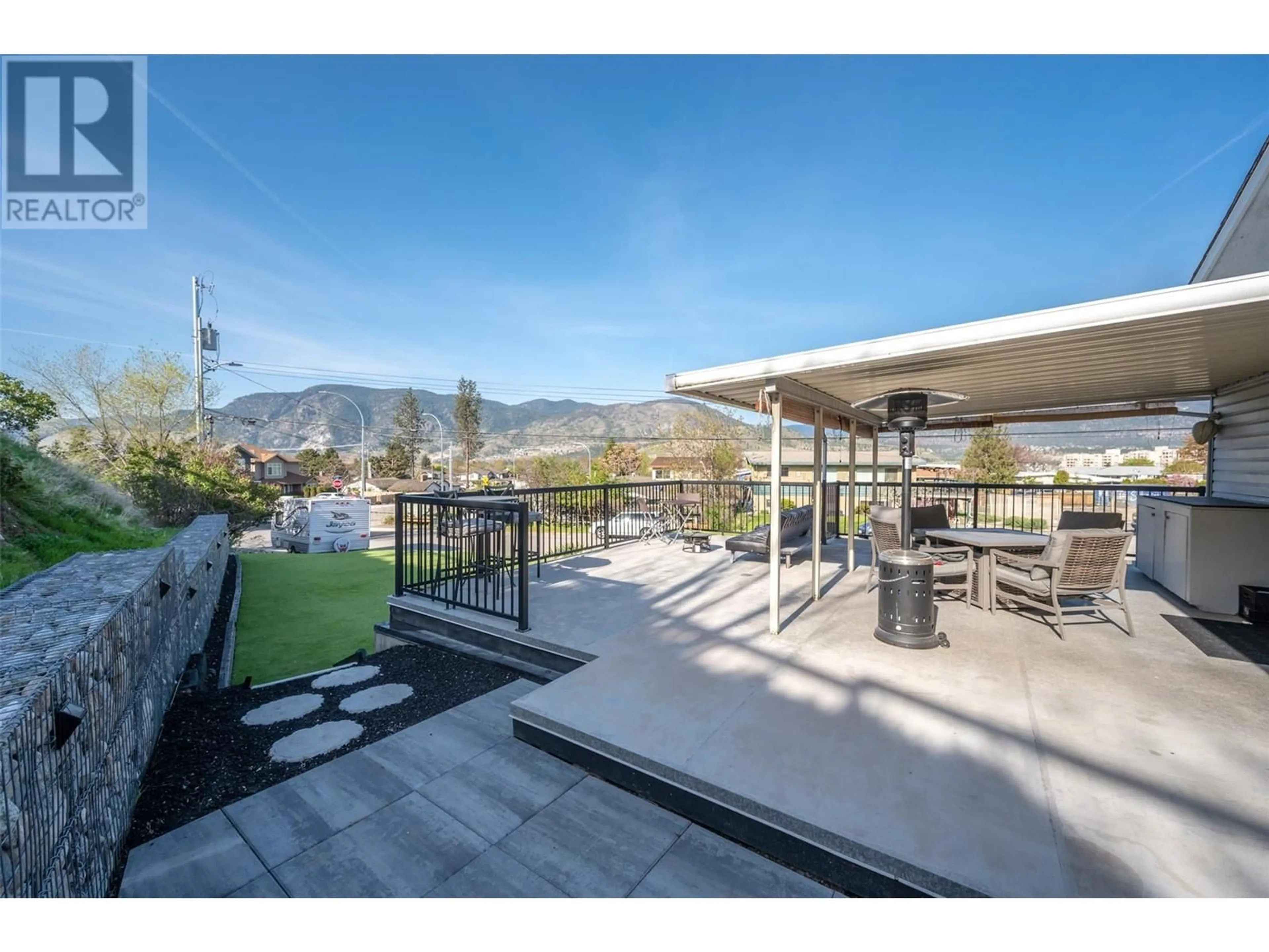 Patio, mountain view for 102 PINEVIEW PLACE, Penticton British Columbia V2A3R4