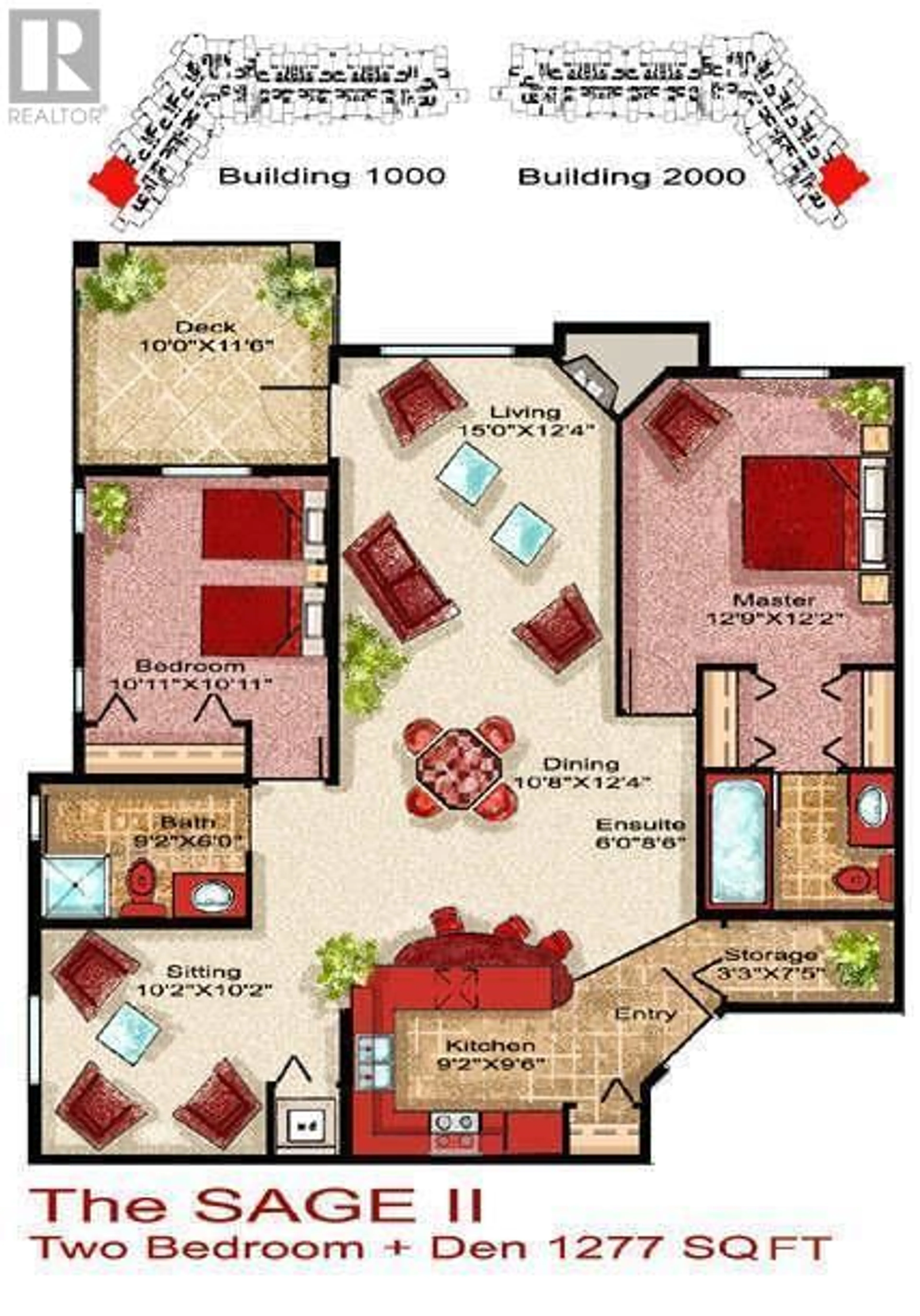 Floor plan for 1202 - 1875 COUNTRY CLUB DRIVE, Kelowna British Columbia V1V2W7