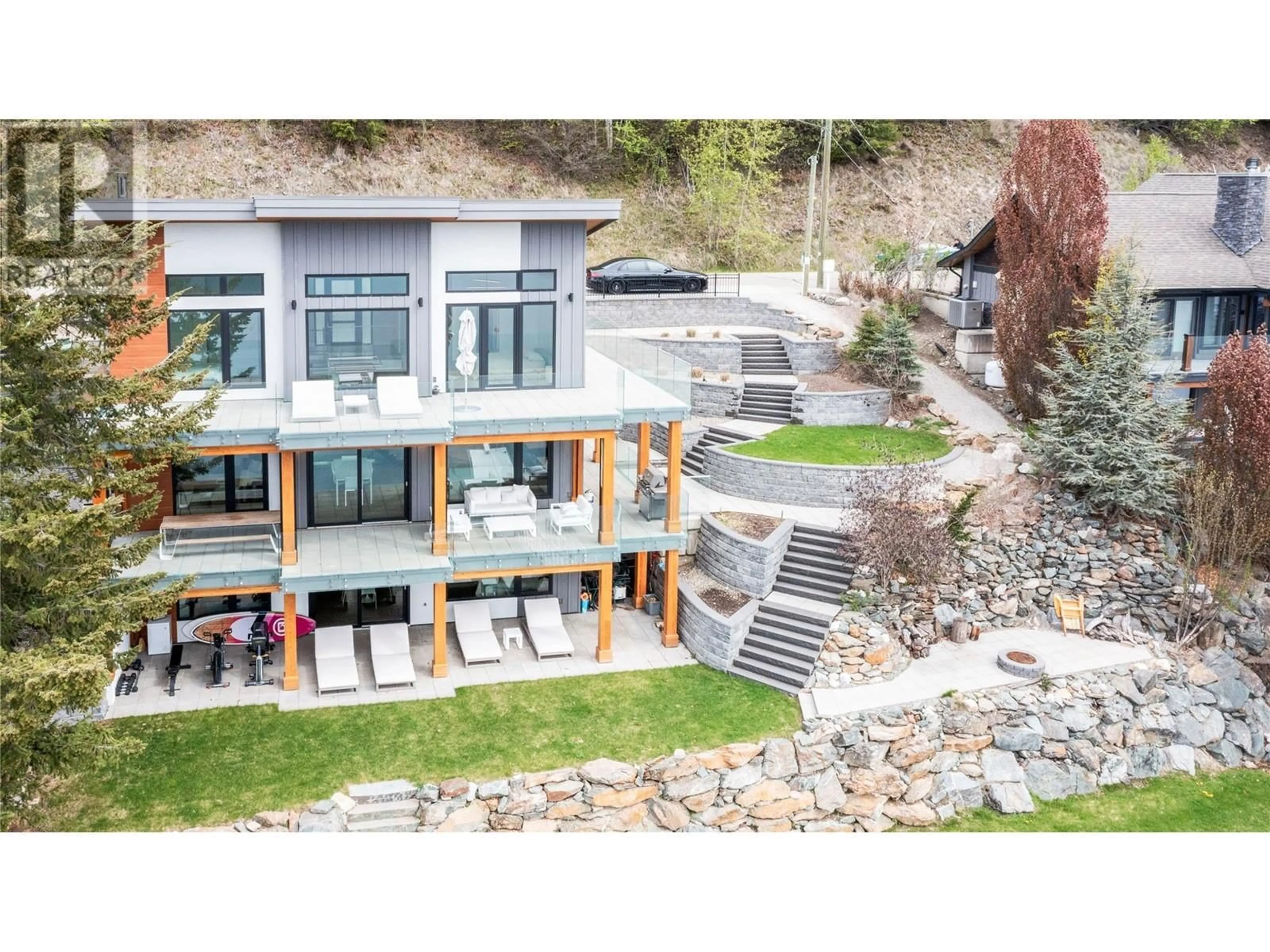 A pic from outside/outdoor area/front of a property/back of a property/a pic from drone, unknown for 6 - 8200 SQUILAX ANGLEMONT ROAD, Anglemont British Columbia V0E1M8