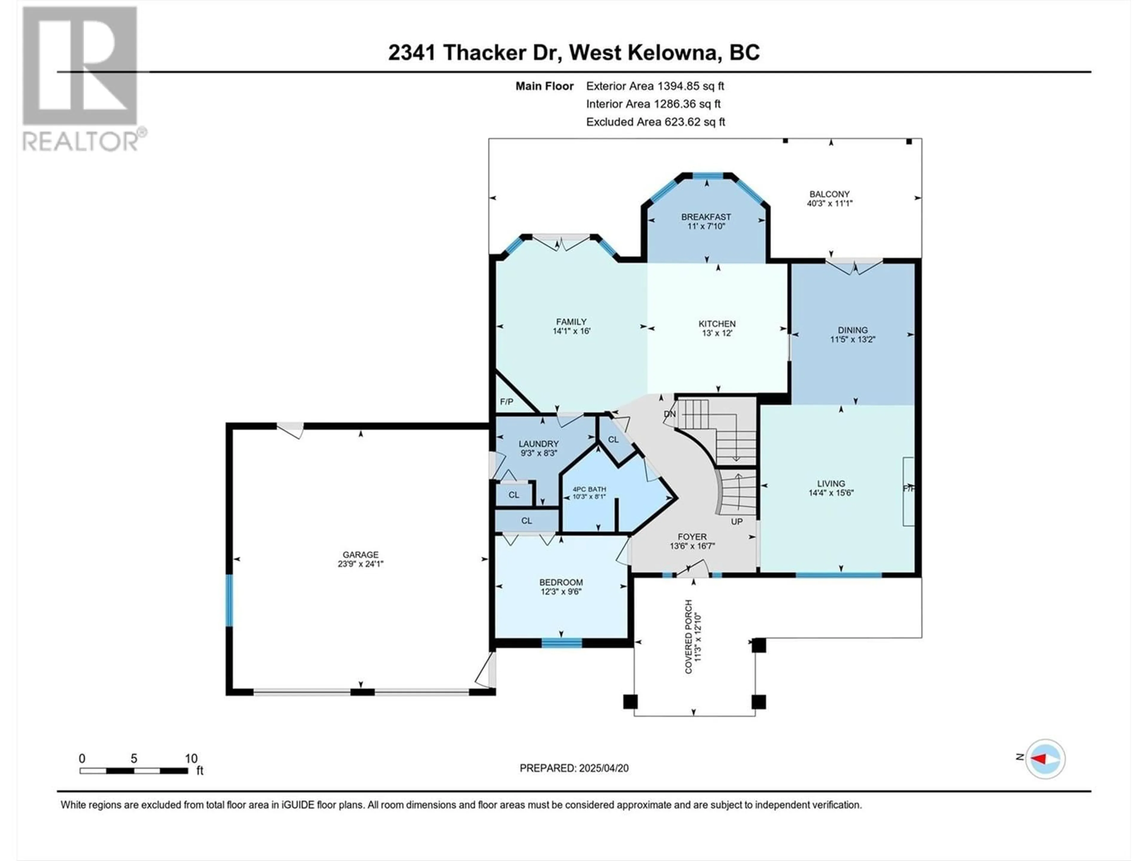 Floor plan for 2341 THACKER DRIVE, West Kelowna British Columbia V1Z1V6