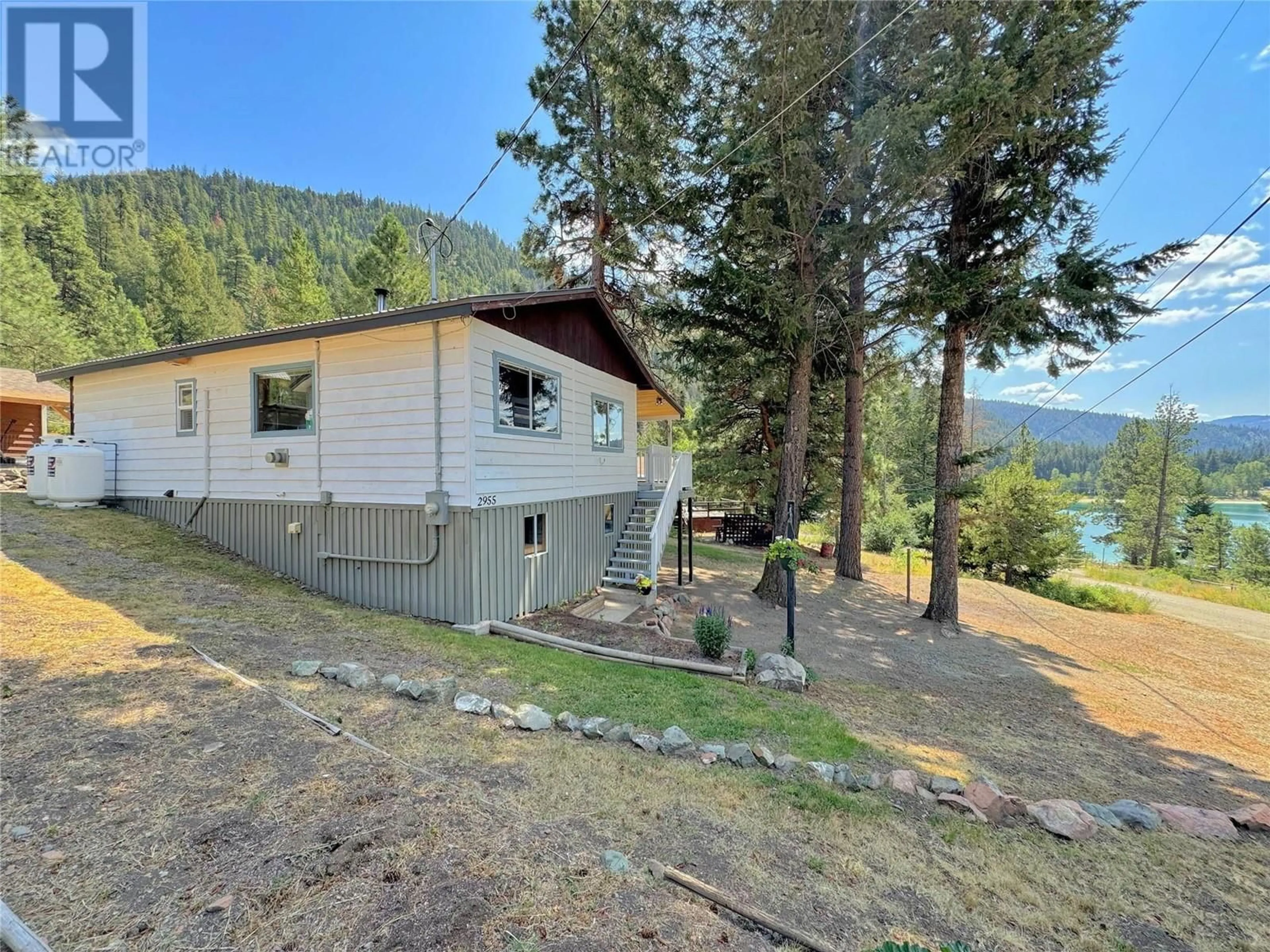 A pic from outside/outdoor area/front of a property/back of a property/a pic from drone, mountain view for 2955 CRESTVIEW ROAD, Princeton British Columbia V0X1W0