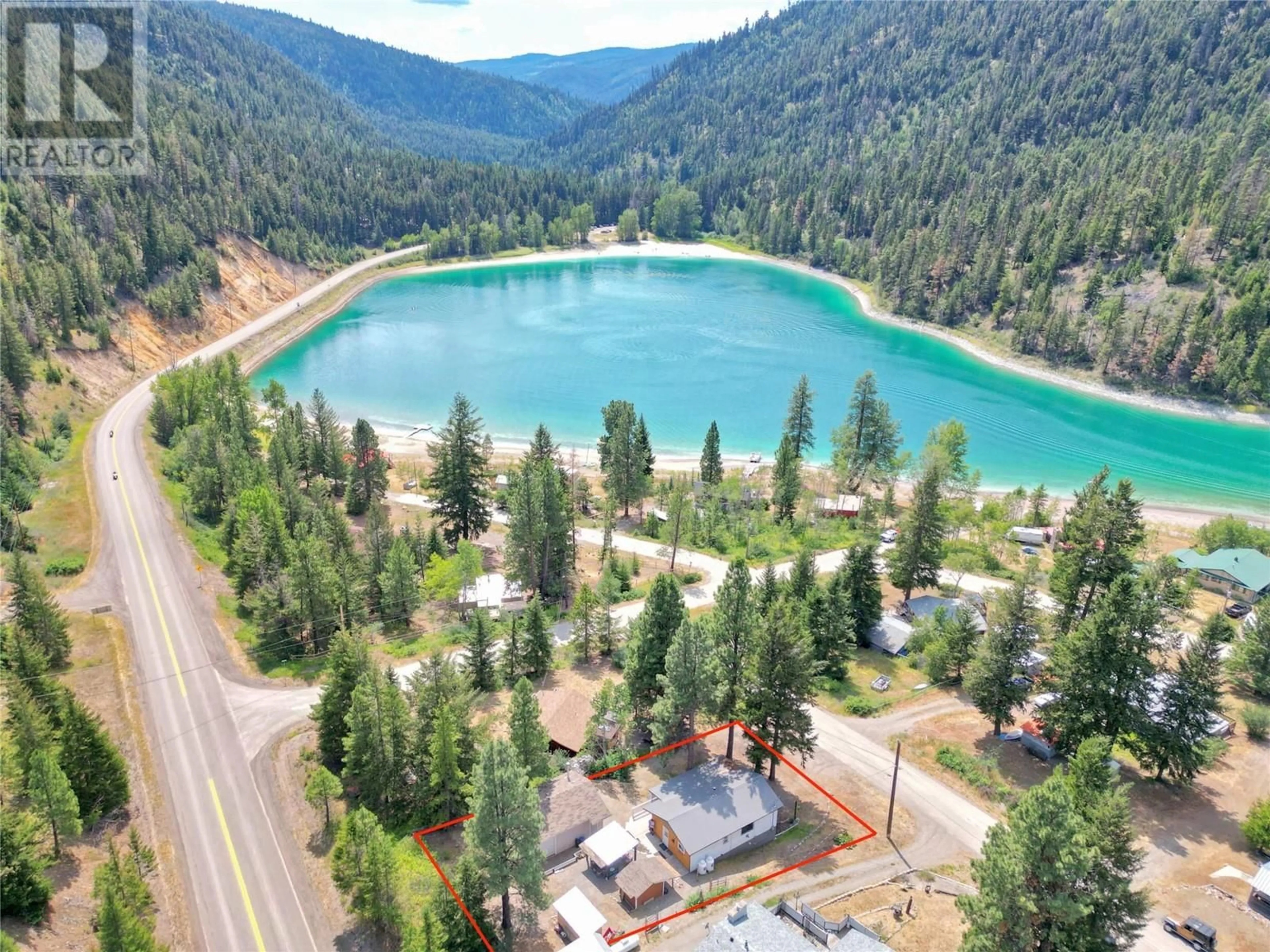 A pic from outside/outdoor area/front of a property/back of a property/a pic from drone, water/lake/river/ocean view for 2955 CRESTVIEW ROAD, Princeton British Columbia V0X1W0