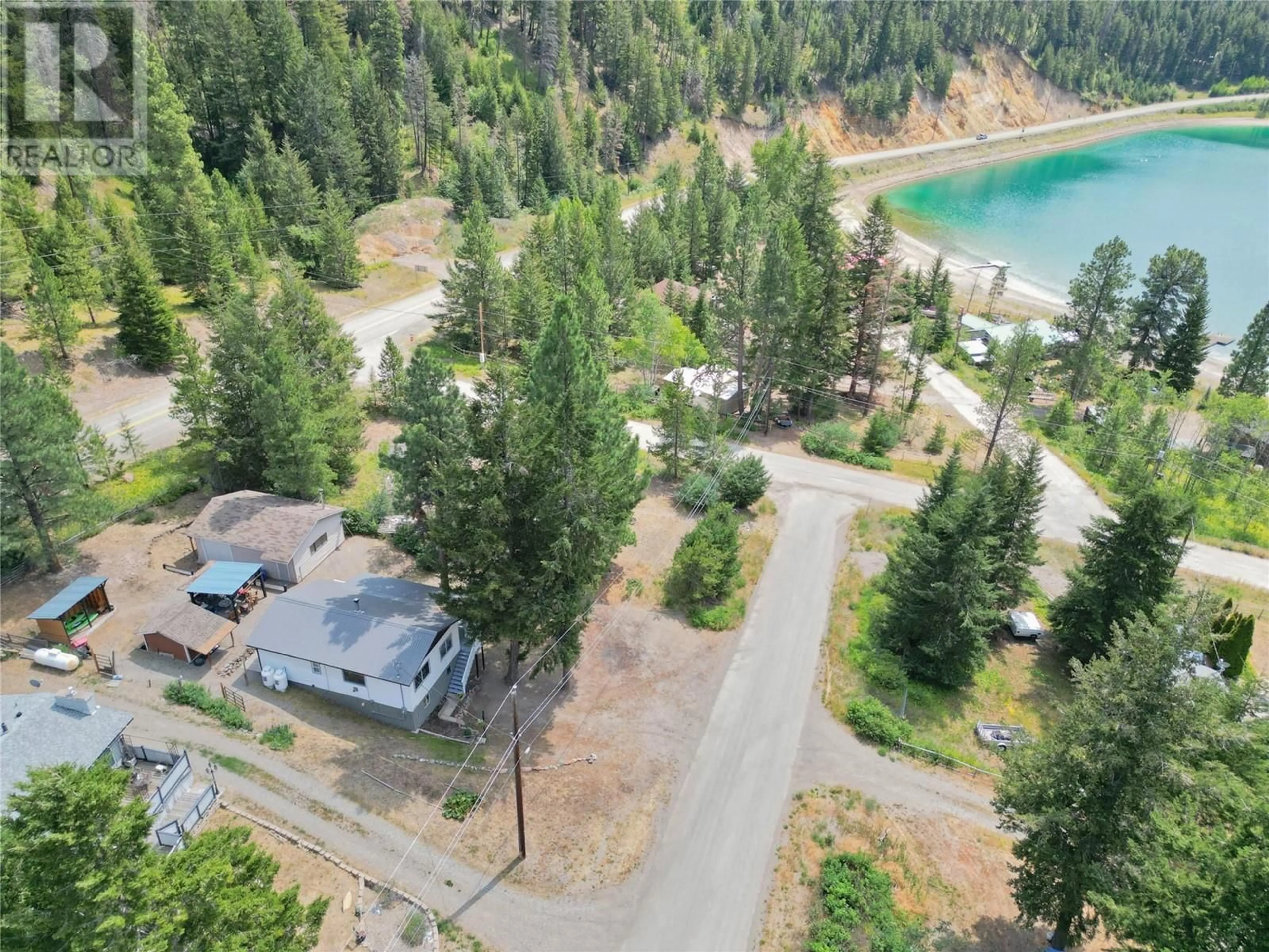 A pic from outside/outdoor area/front of a property/back of a property/a pic from drone, water/lake/river/ocean view for 2955 CRESTVIEW ROAD, Princeton British Columbia V0X1W0