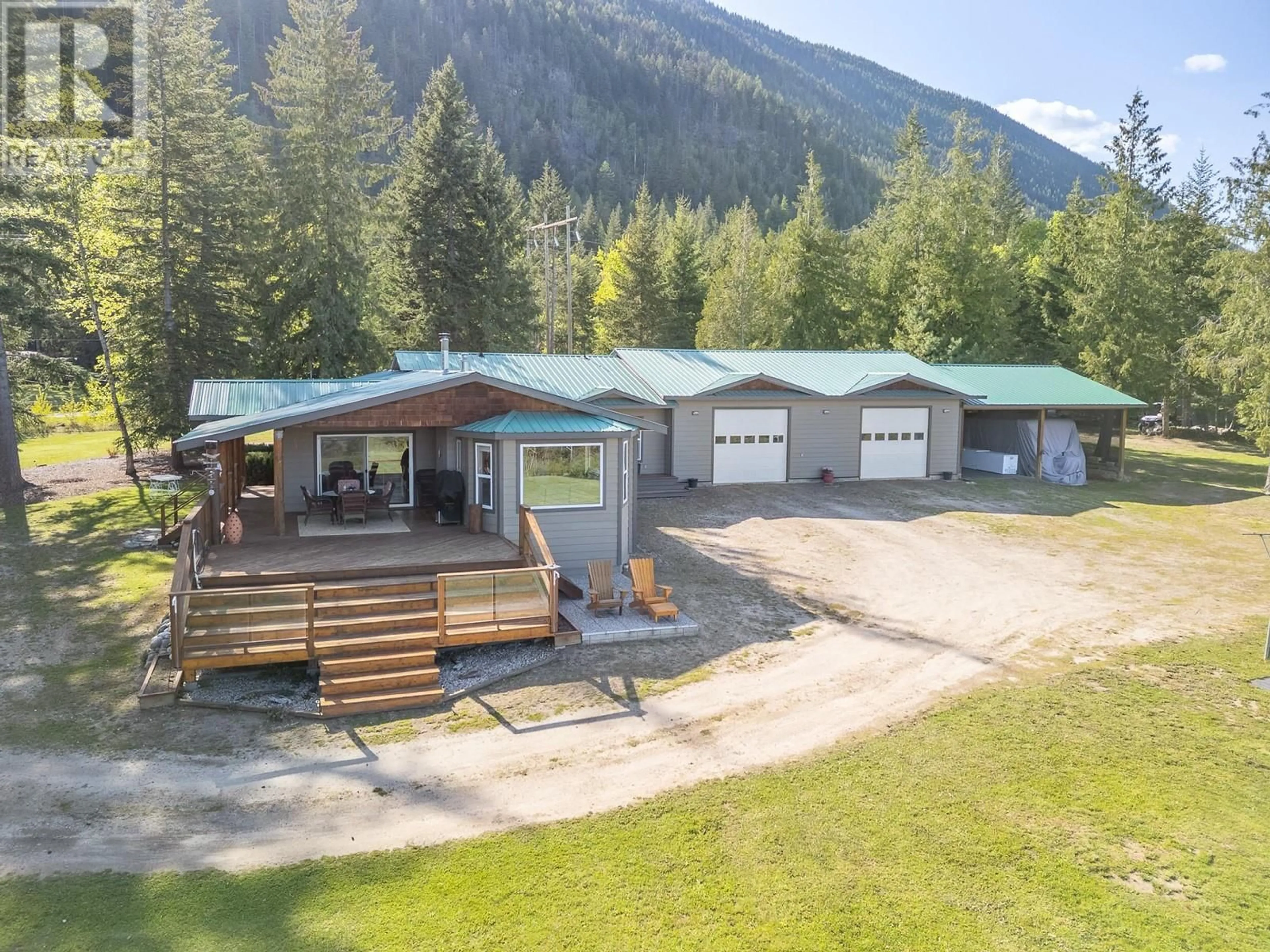 A pic from outside/outdoor area/front of a property/back of a property/a pic from drone, mountain view for 285 KAULT HILL ROAD, Salmon Arm British Columbia V1E3A4