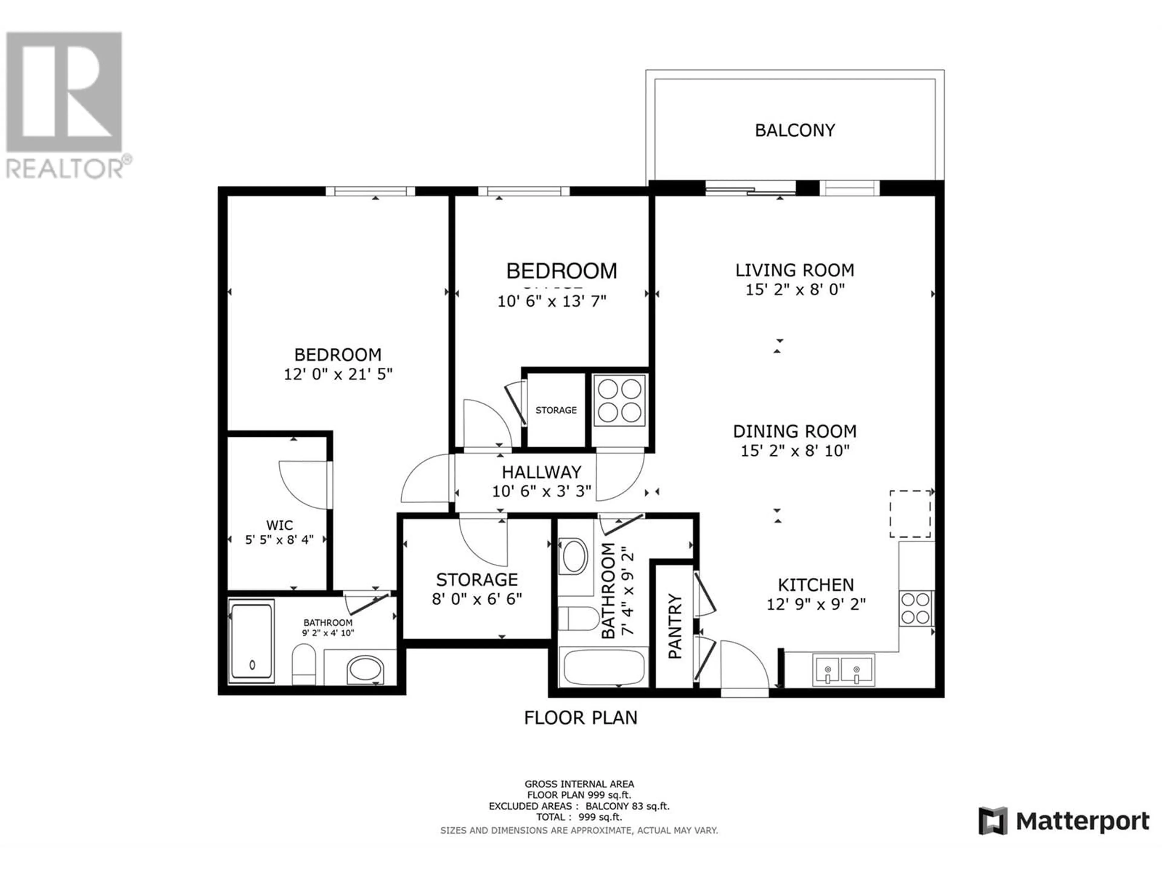 Floor plan for 212 - 2046 ROBSON PLACE, Kamloops British Columbia V2E0A5