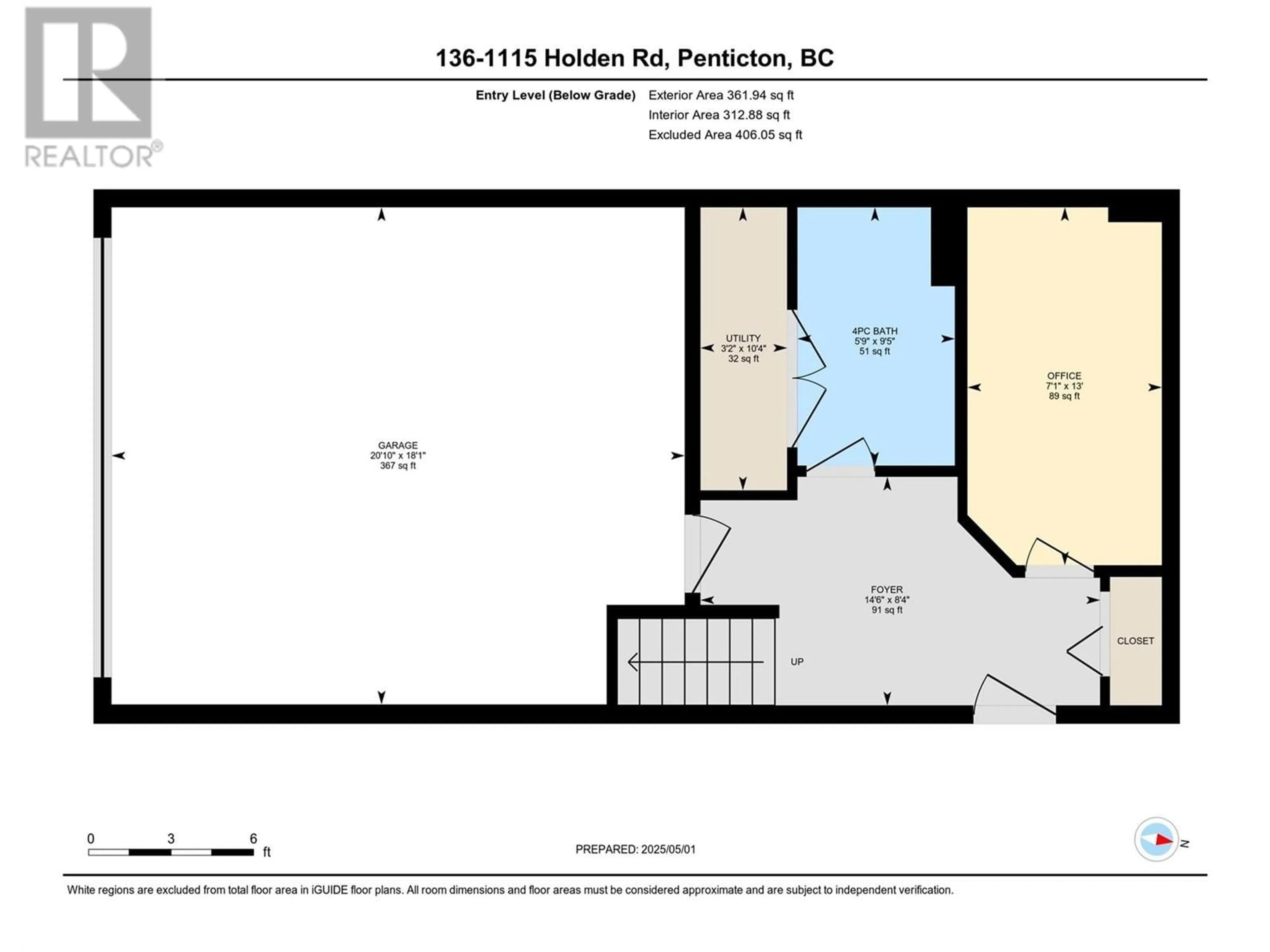 Floor plan for 136 - 1115 HOLDEN ROAD, Penticton British Columbia V2A0B7