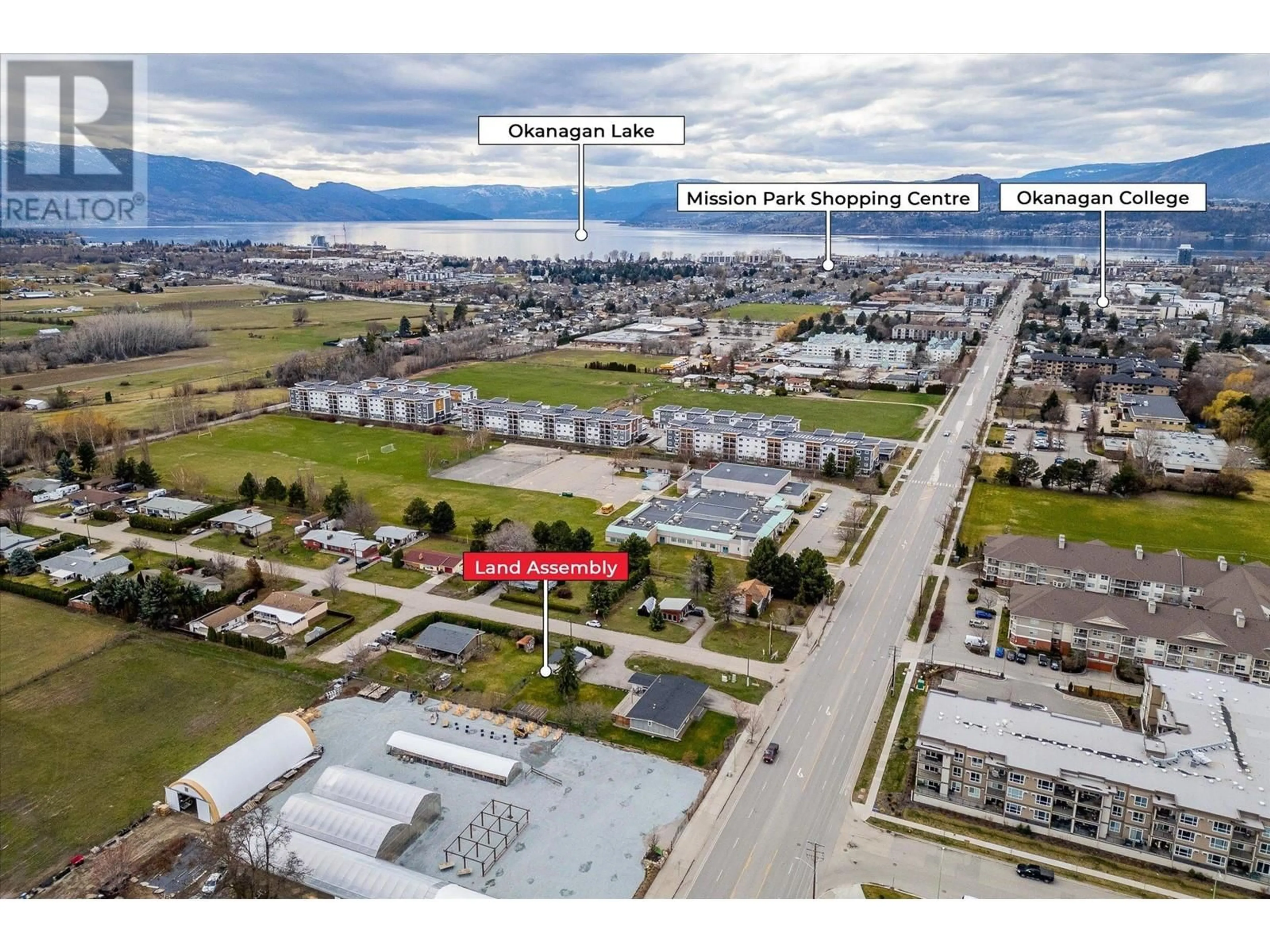 A pic from outside/outdoor area/front of a property/back of a property/a pic from drone, unknown for 1599 K.L.O. ROAD, Kelowna British Columbia V1W3P3