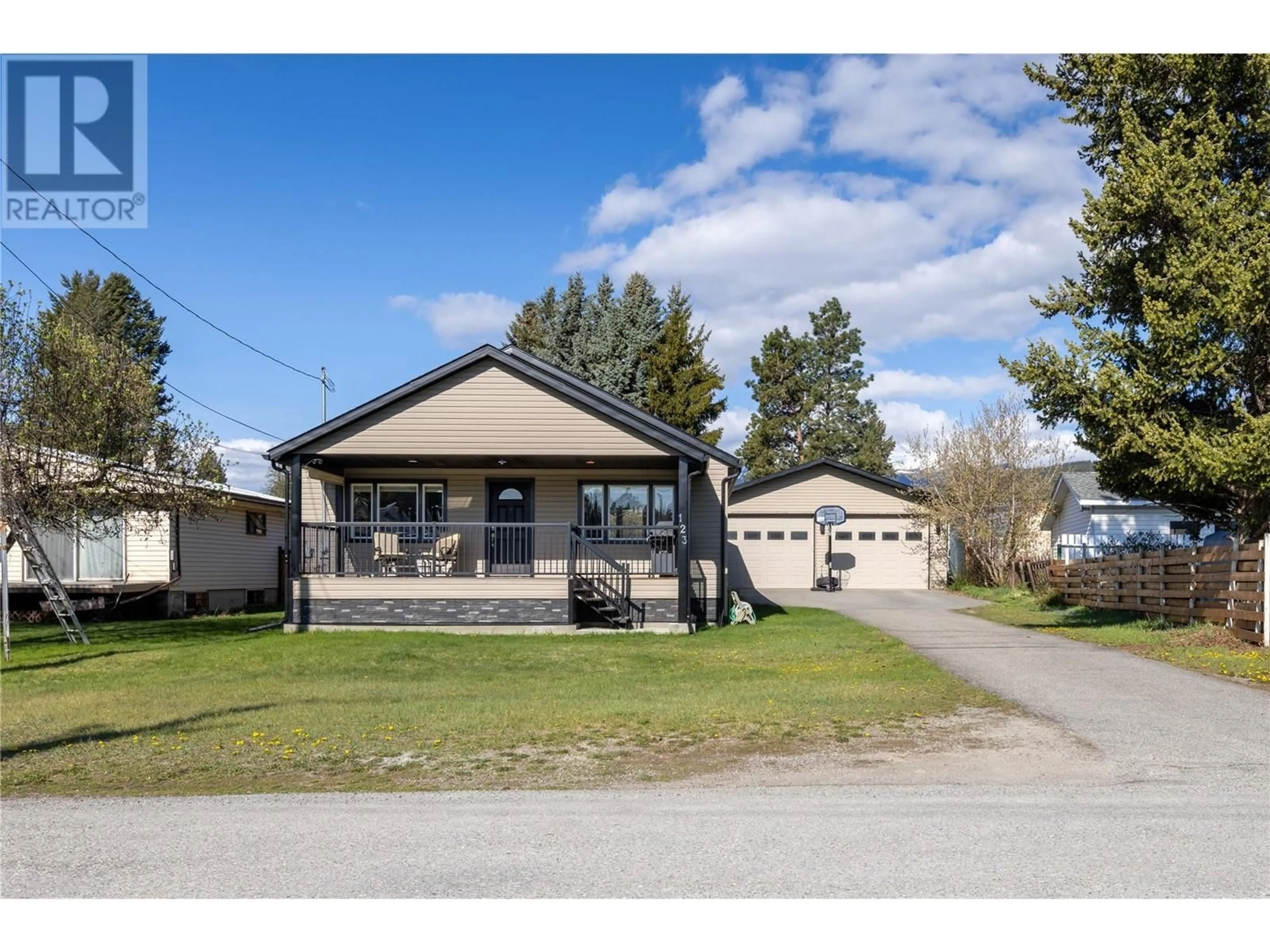 A pic from outside/outdoor area/front of a property/back of a property/a pic from drone, street for 123 307TH AVENUE, Kimberley British Columbia V1A3K1