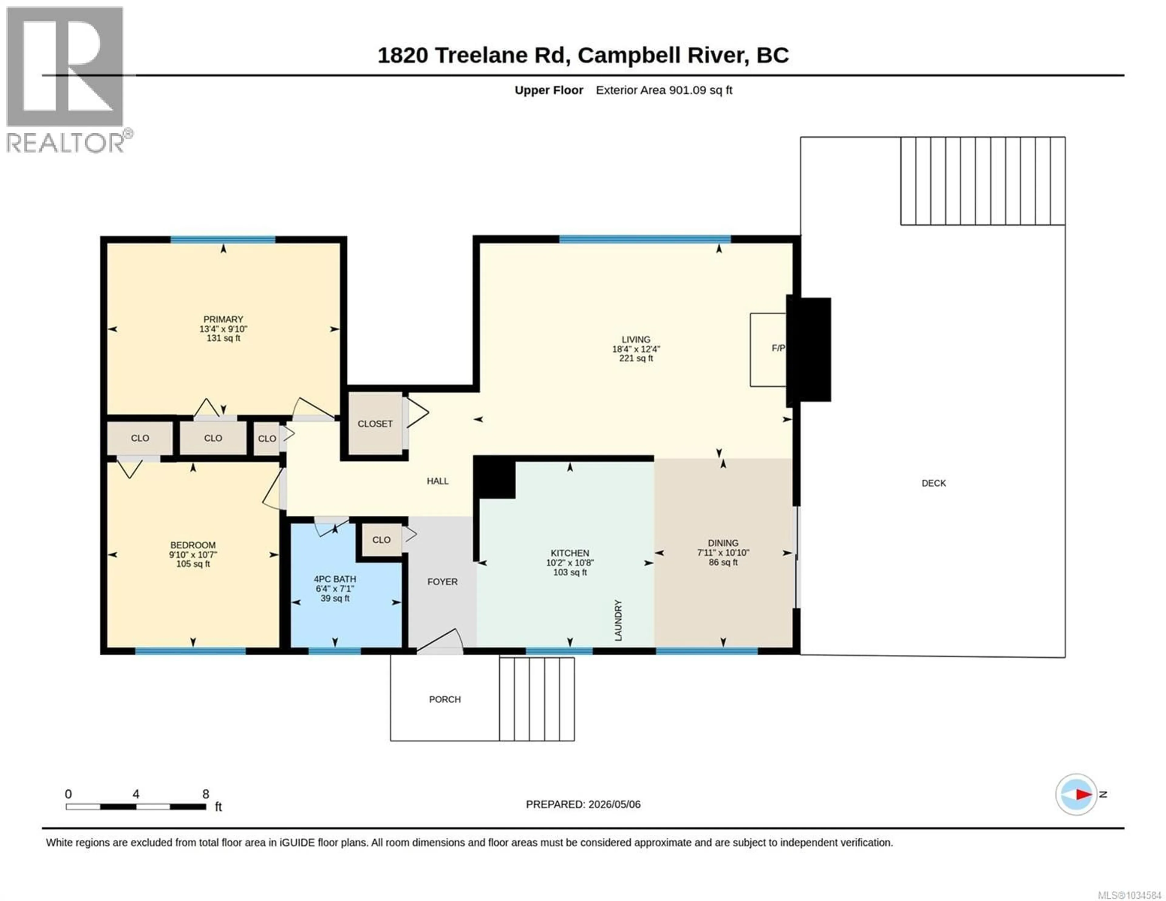 Floor plan for 1820 TREELANE ROAD, Campbell River British Columbia V9W4E8