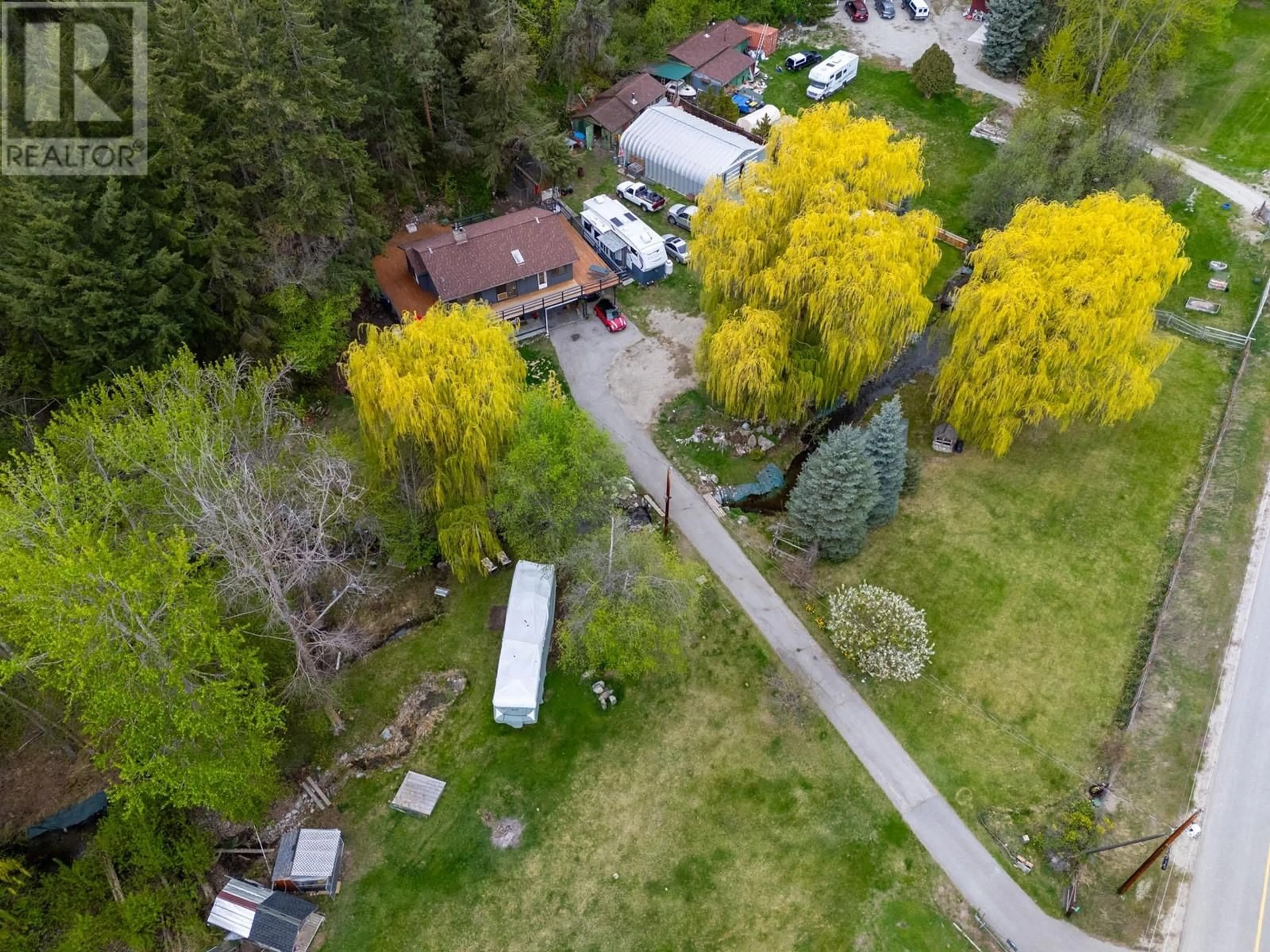 A pic from outside/outdoor area/front of a property/back of a property/a pic from drone, forest/trees view for 28000 GARNET VALLEY ROAD, Summerland British Columbia V0H1Z3