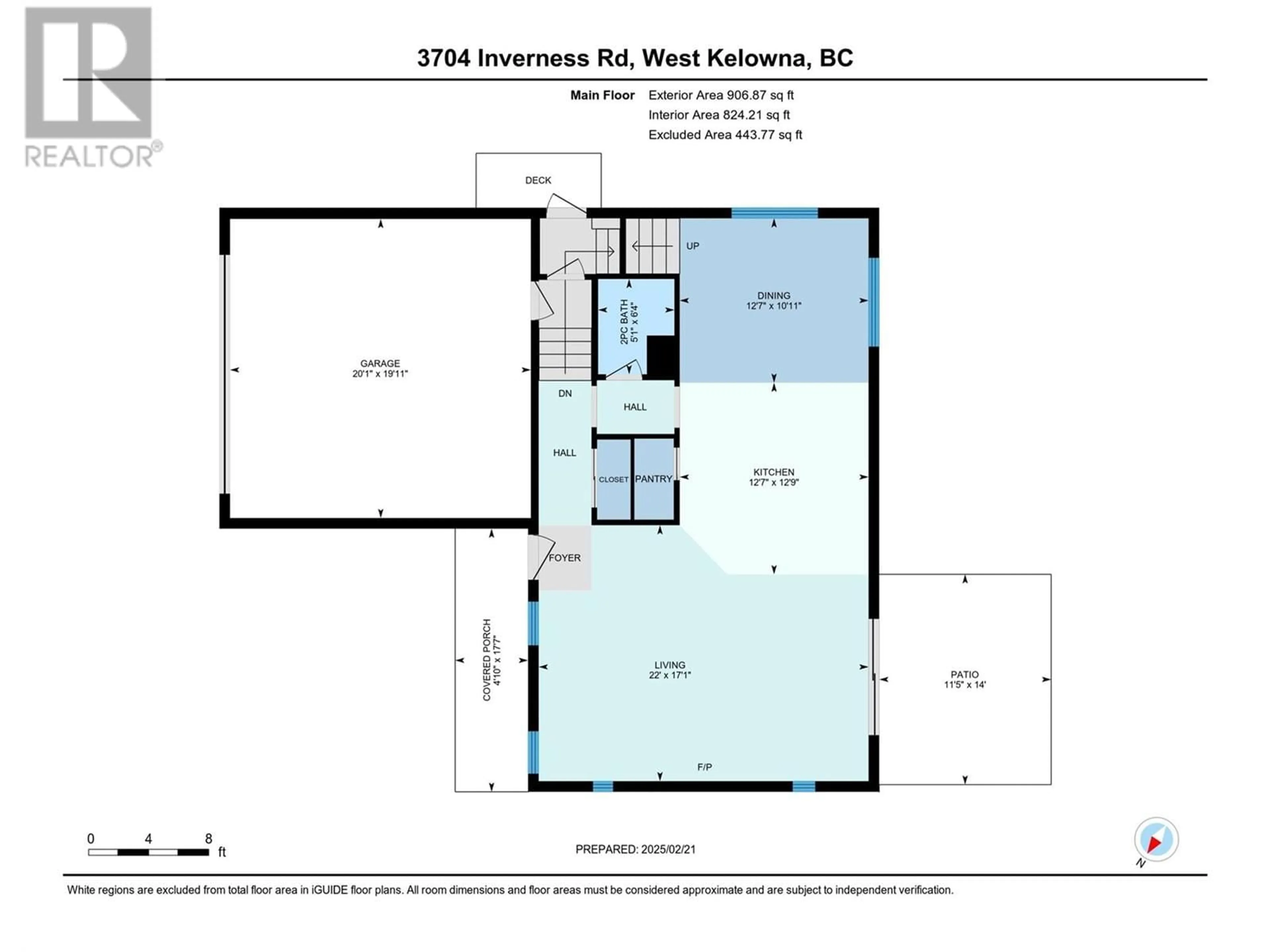 Floor plan for 3704 INVERNESS ROAD, West Kelowna British Columbia V4T1J6