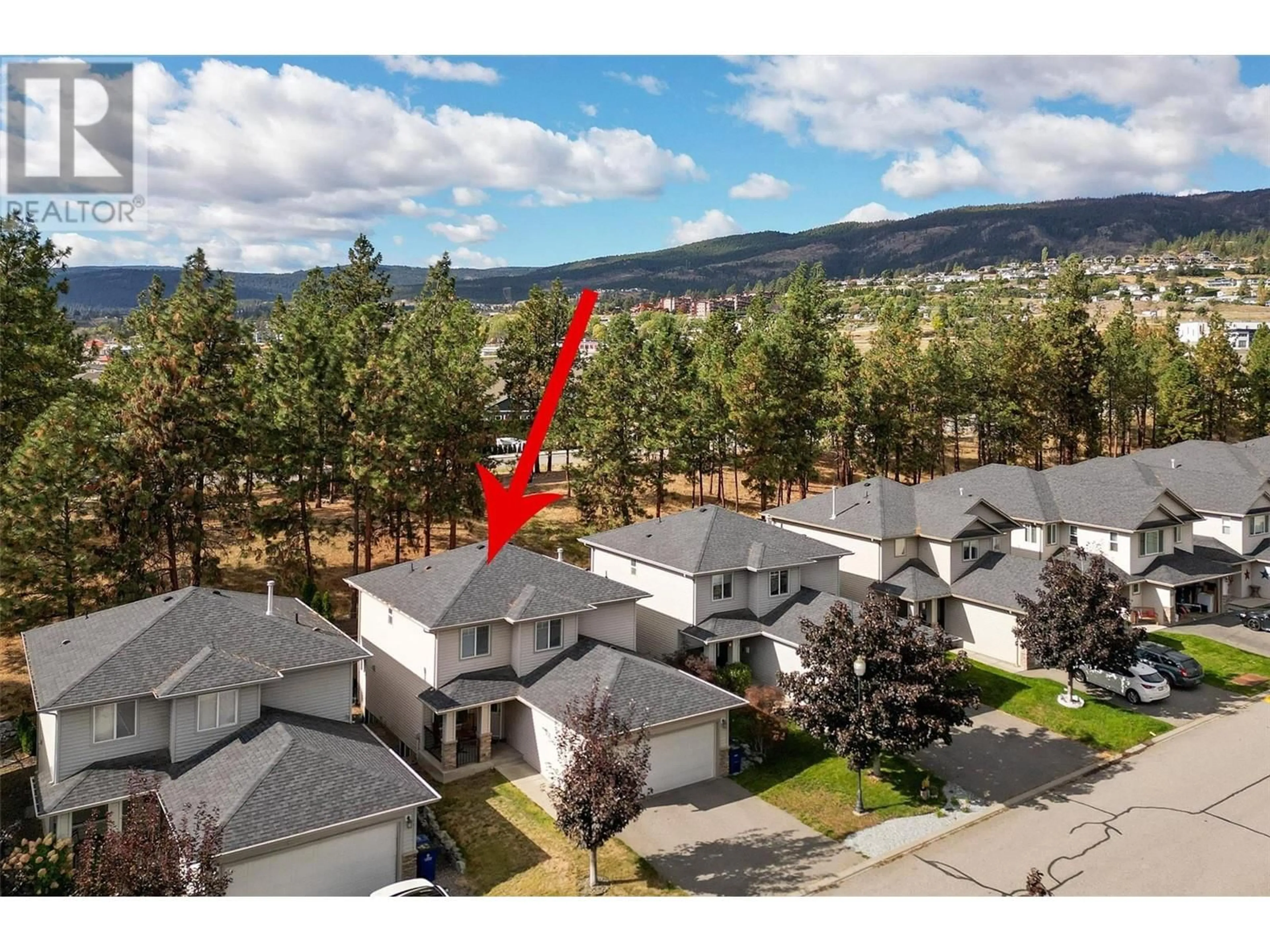 A pic from outside/outdoor area/front of a property/back of a property/a pic from drone, mountain view for 3515 CREEKVIEW CRESCENT, Westbank British Columbia V4T3C5