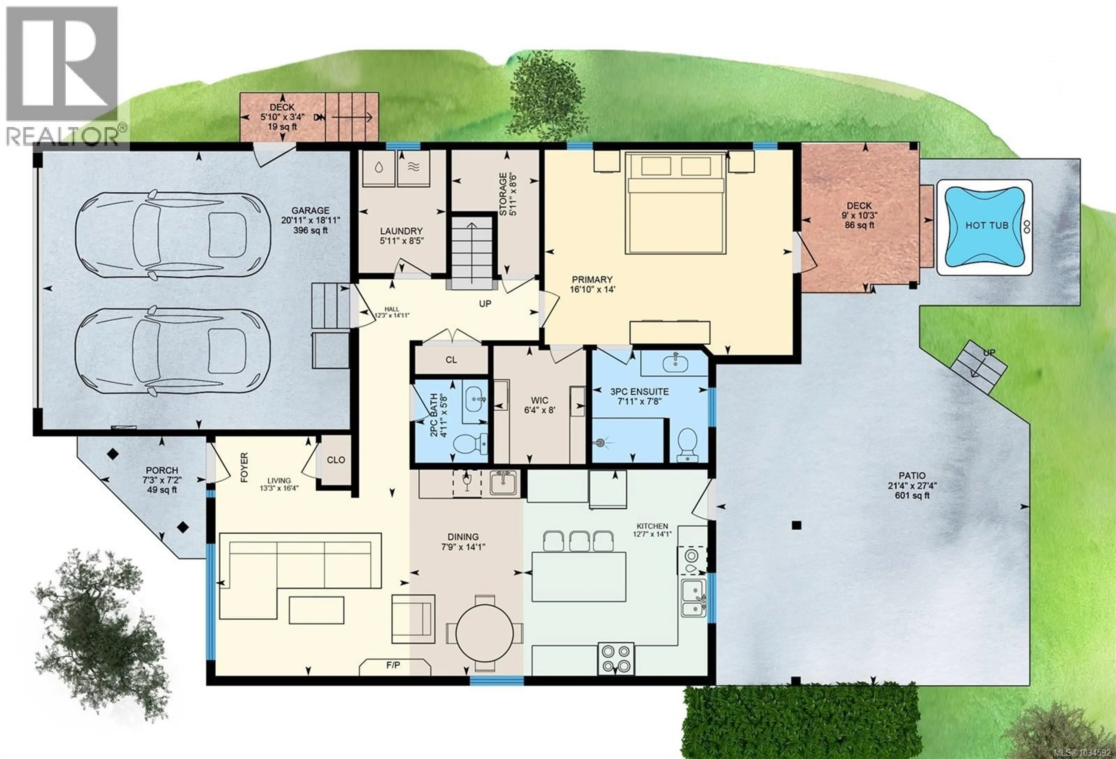 Floor plan for 1595 SIMON PLACE, Cowichan Bay British Columbia V0R1N1