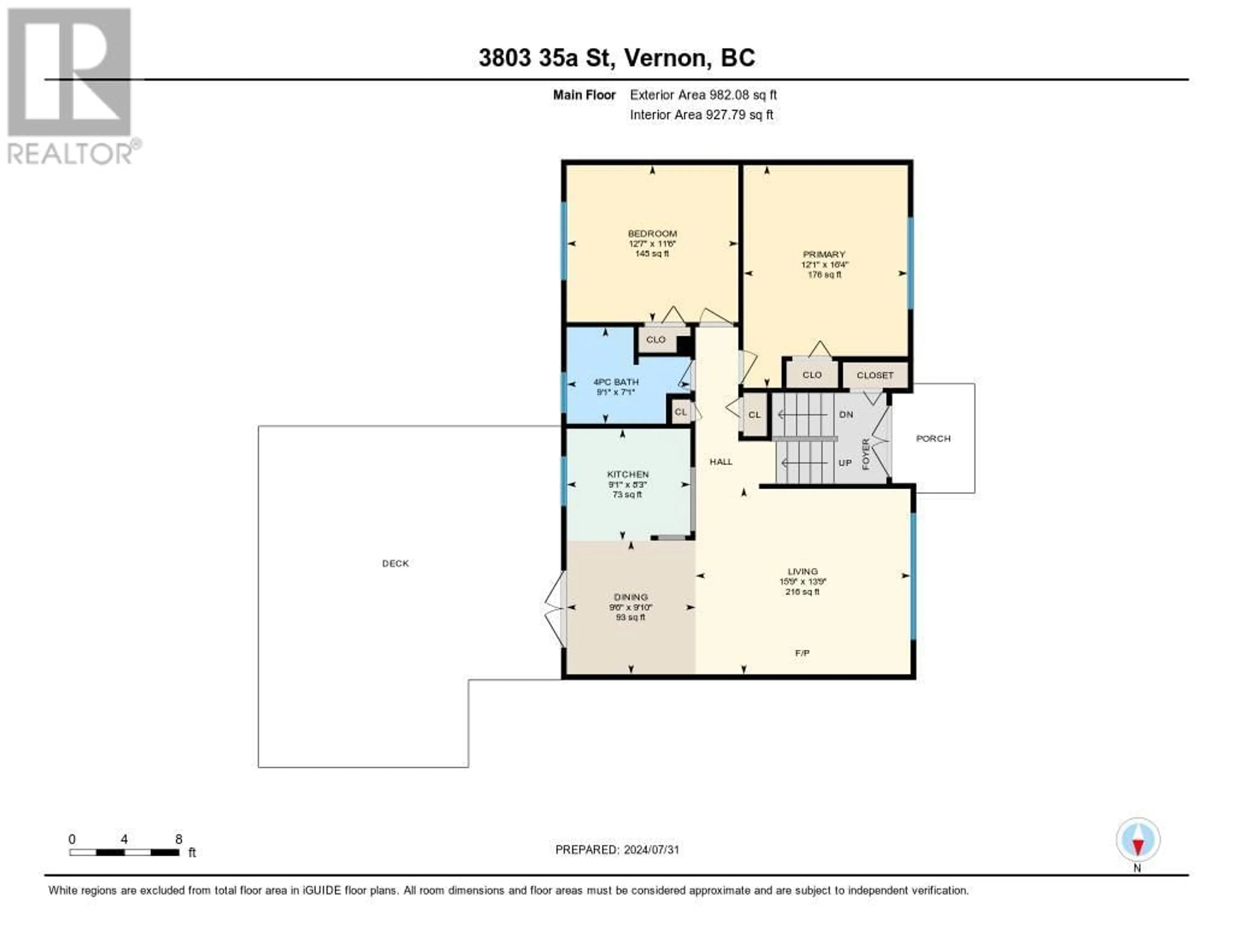 Floor plan for 3803 35A STREET, Vernon British Columbia V1T6C6