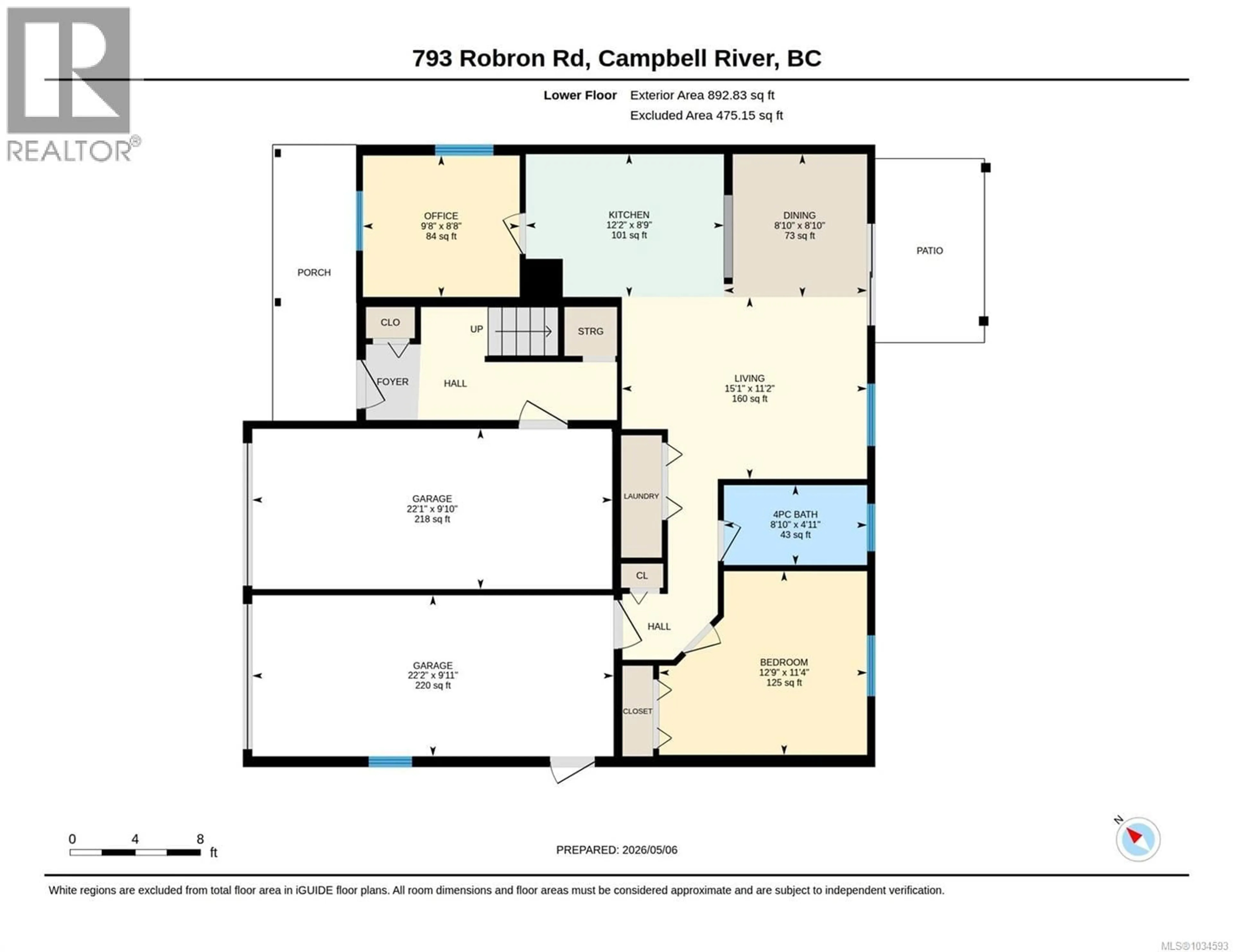 Floor plan for 793 ROBRON ROAD, Campbell River British Columbia V9W7Z1